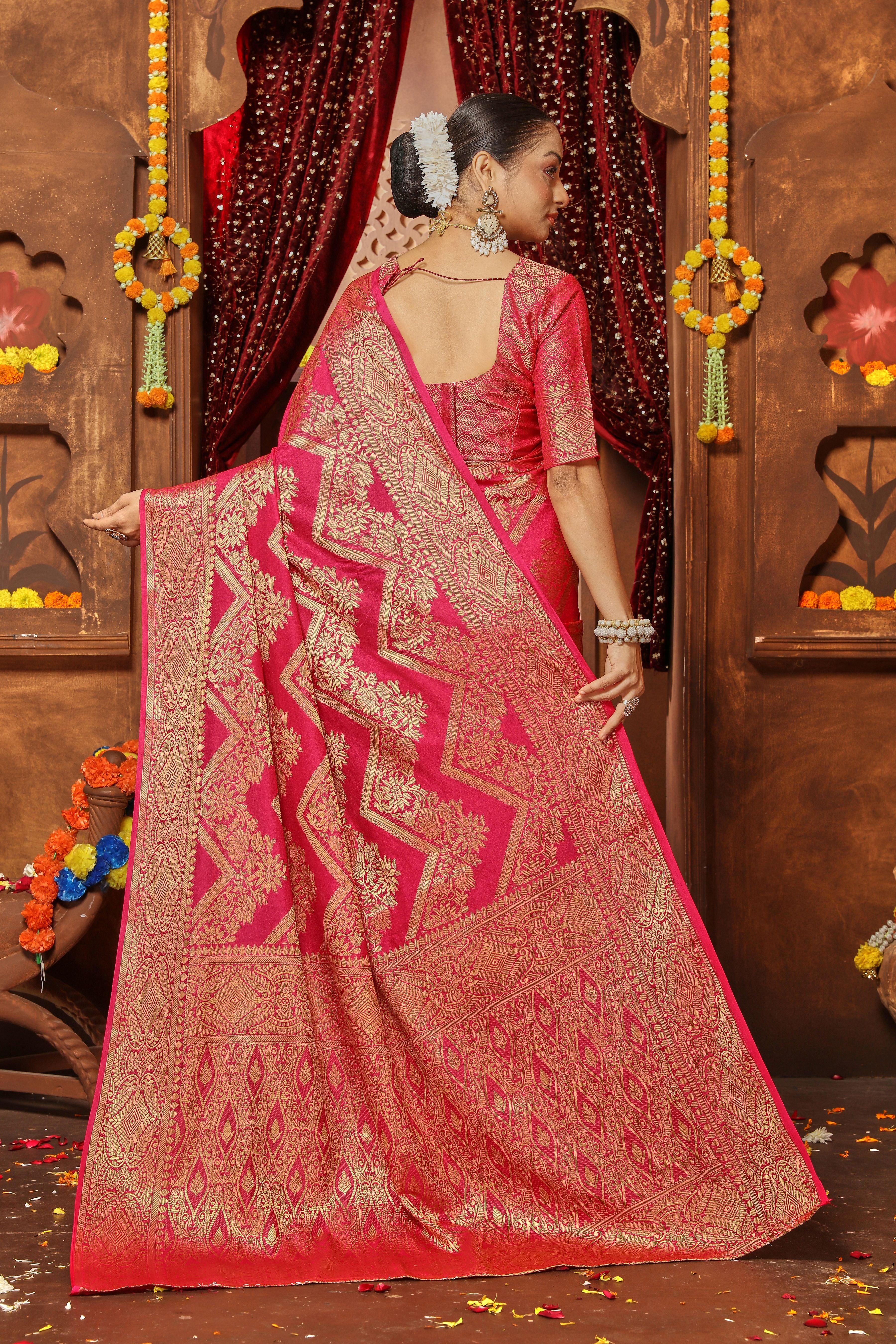 Silk Elegance: Crafted to Perfection with Zari Weave