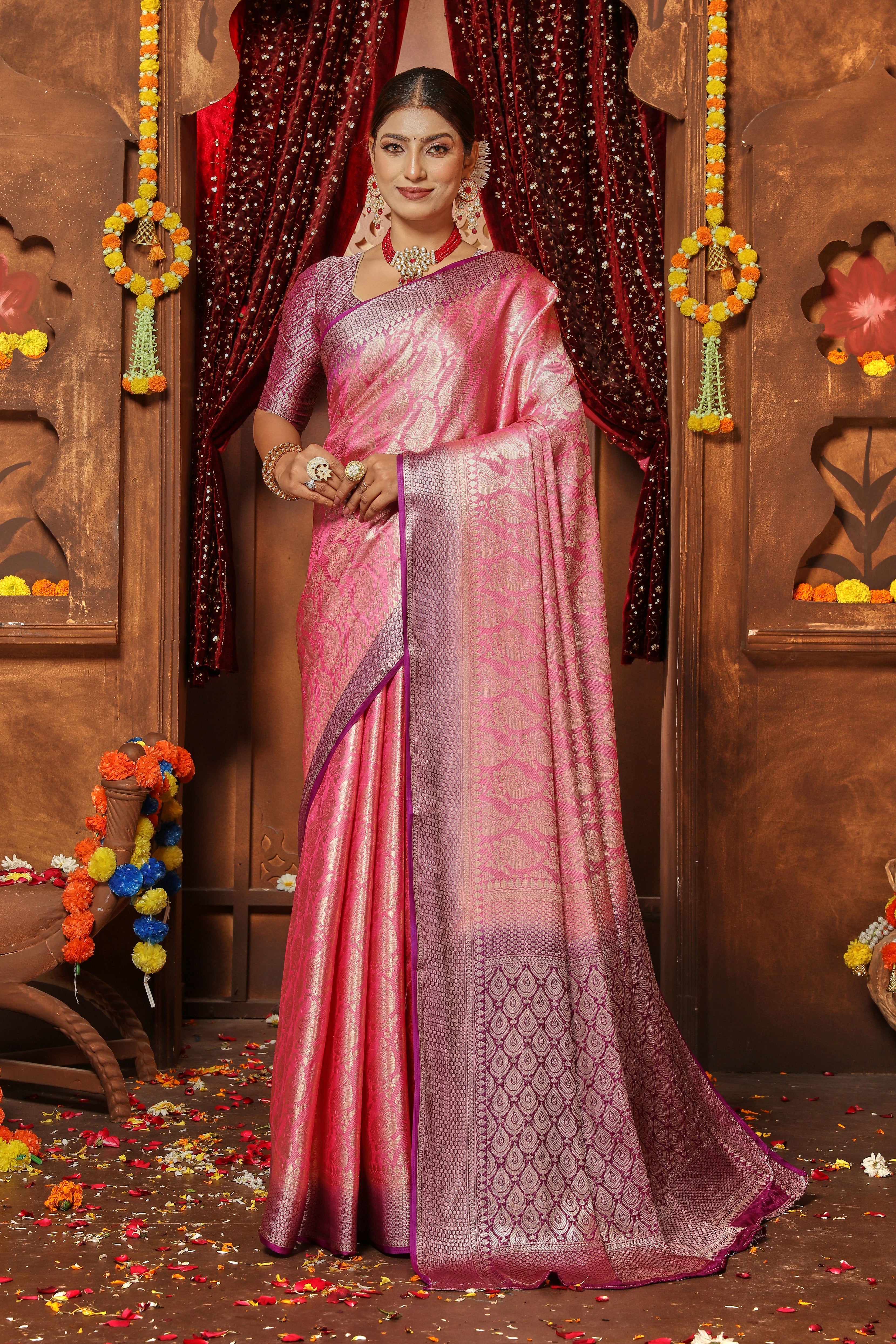 Sophisticated Silks with Elegant Zari Patterns