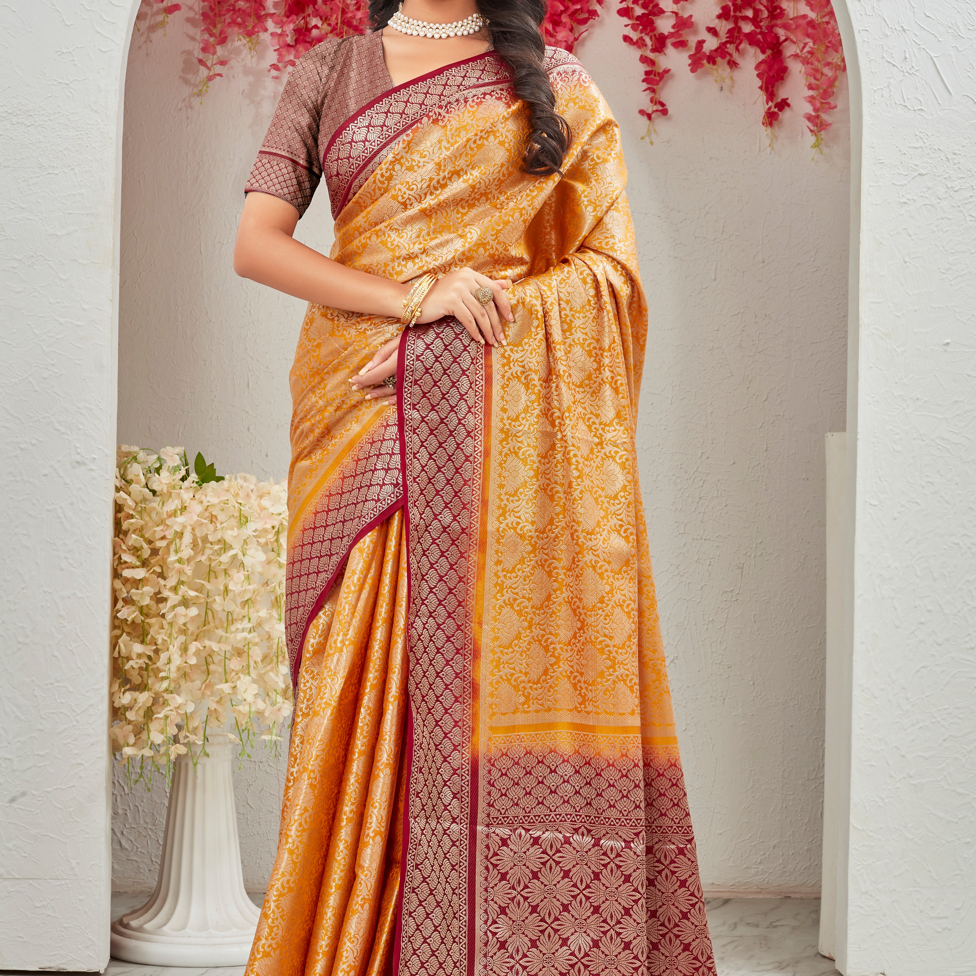 Pure brocade Mysore silk sarees