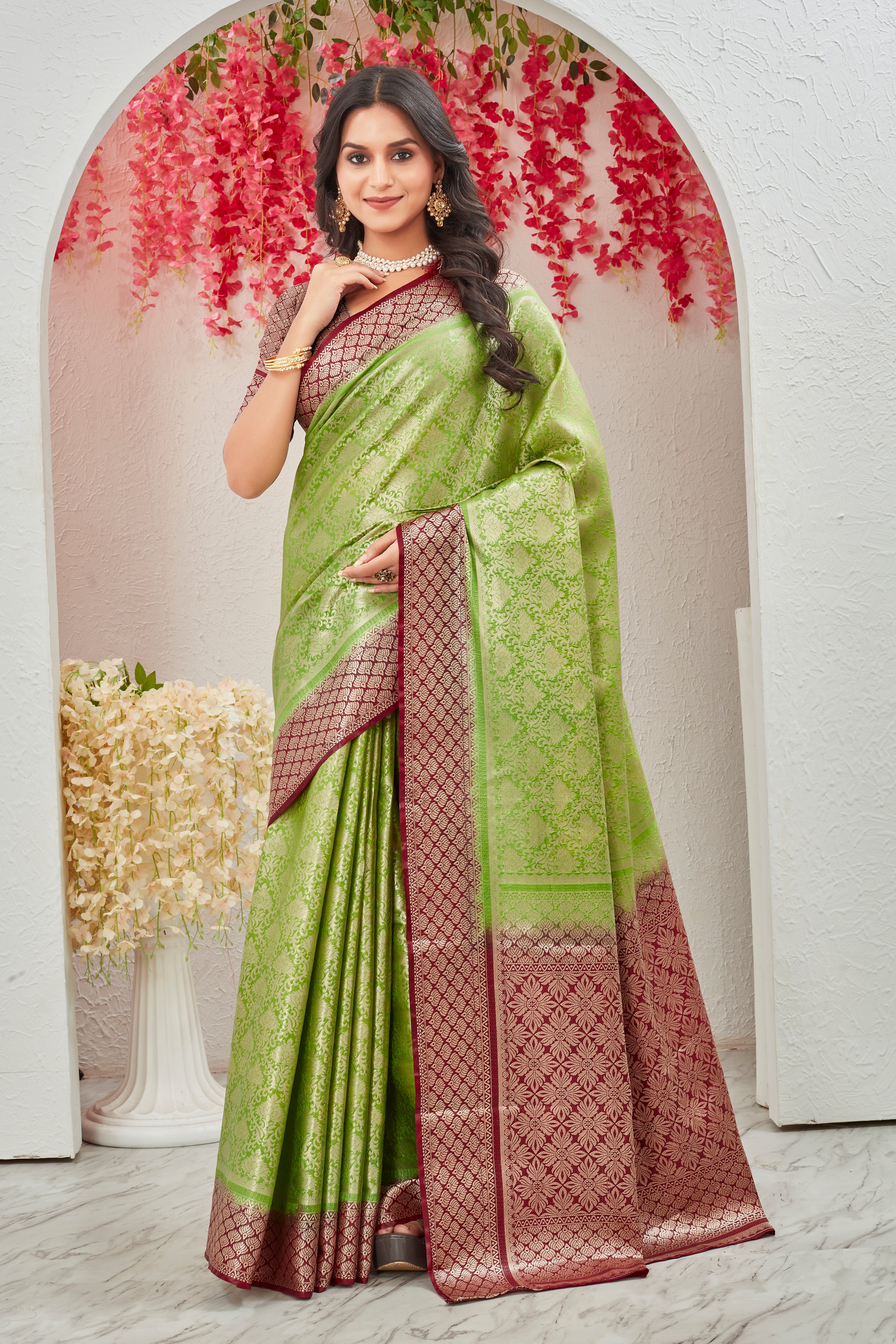 Pure brocade Mysore silk sarees