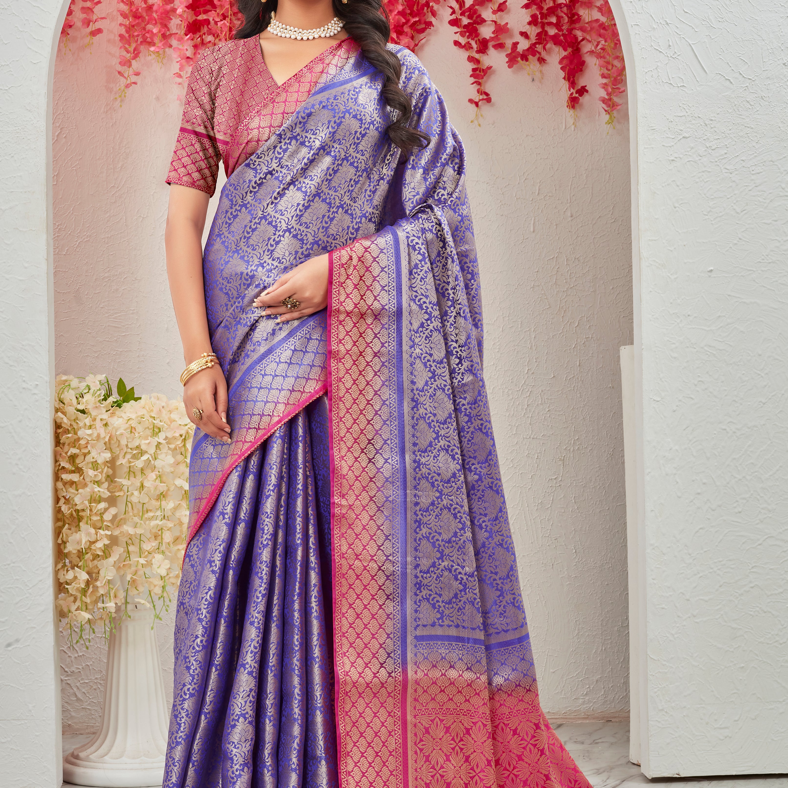 Pure brocade Mysore silk sarees