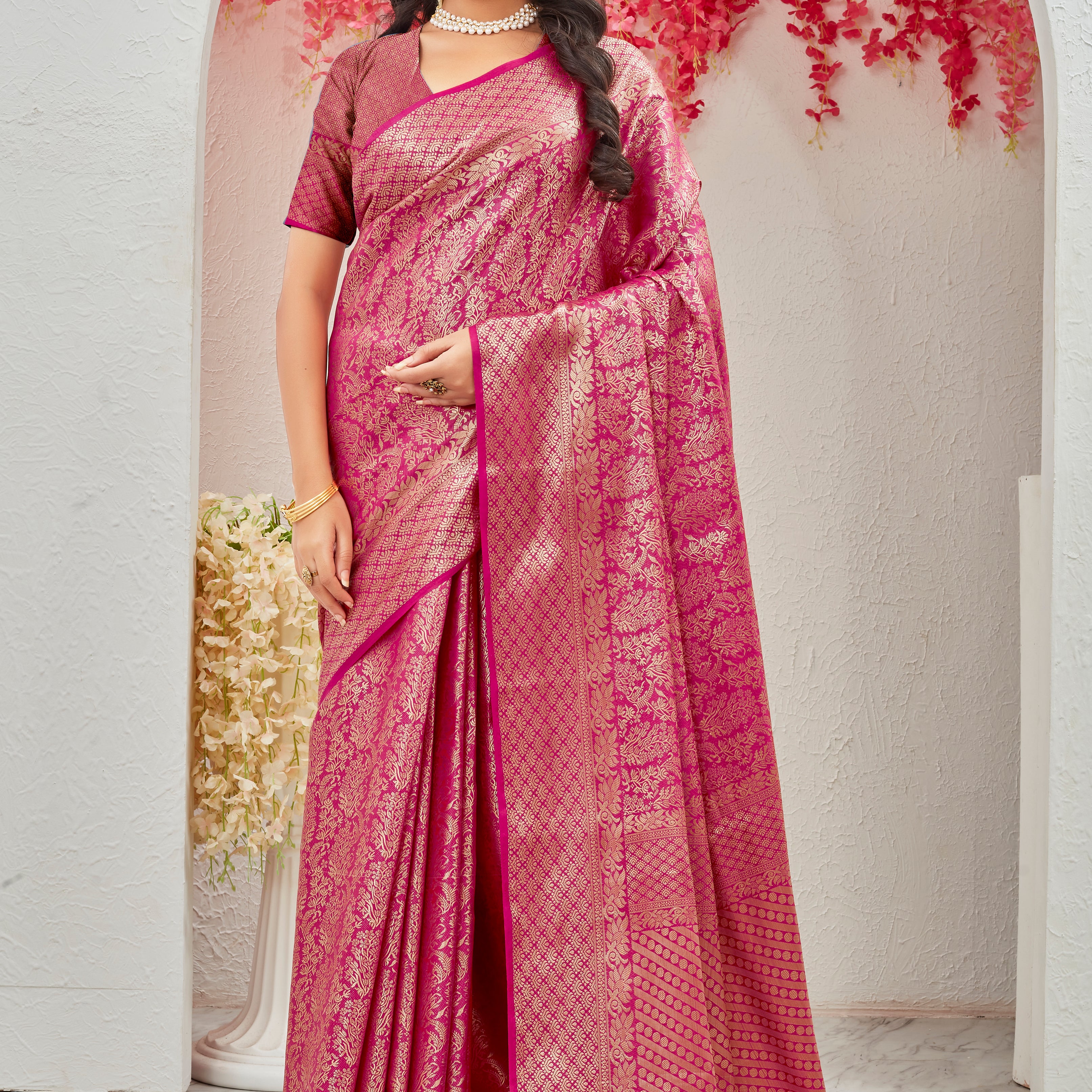 Pure brocade Mysore silk sarees