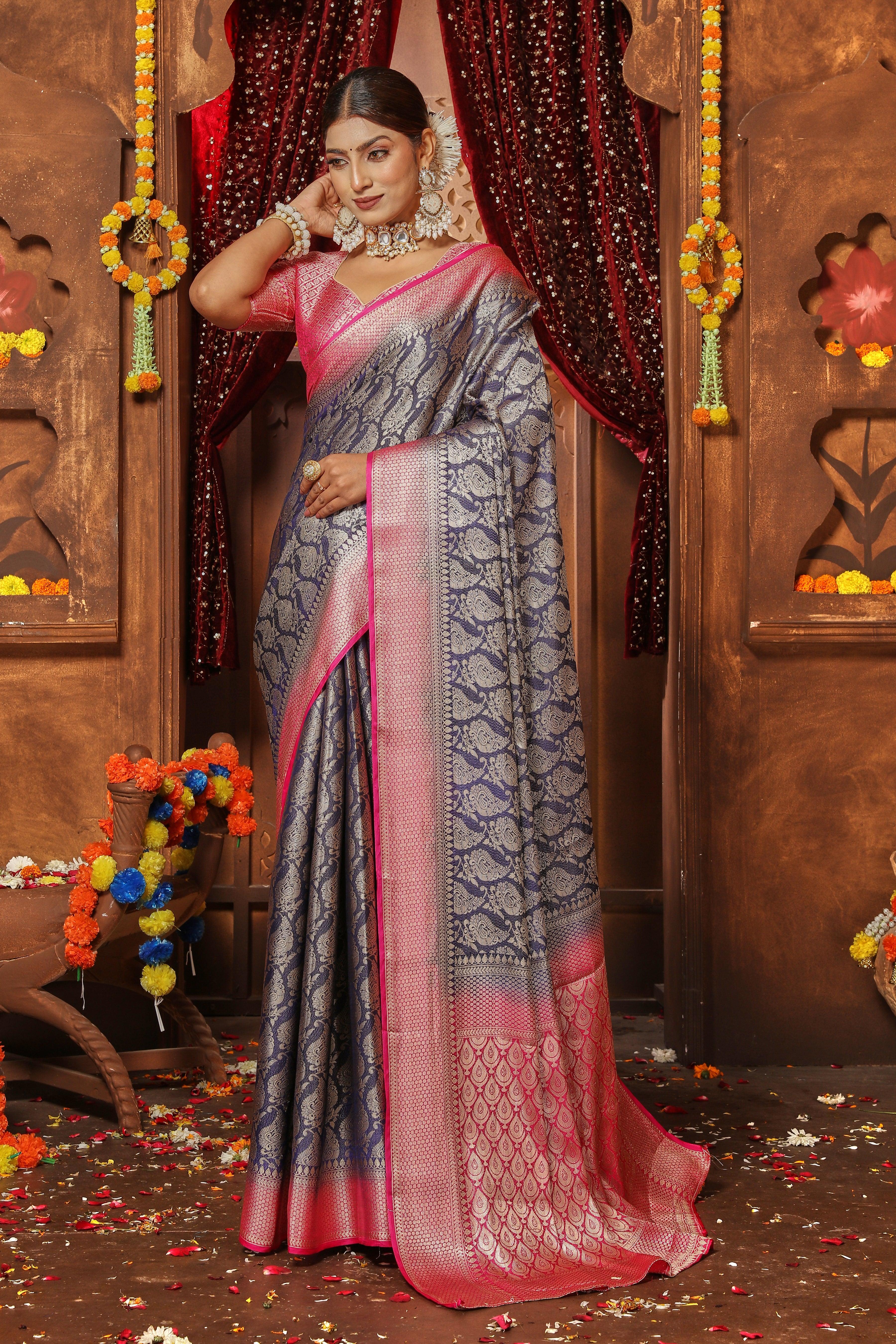 Regal Reflections: The Charm of Handwoven Silk
