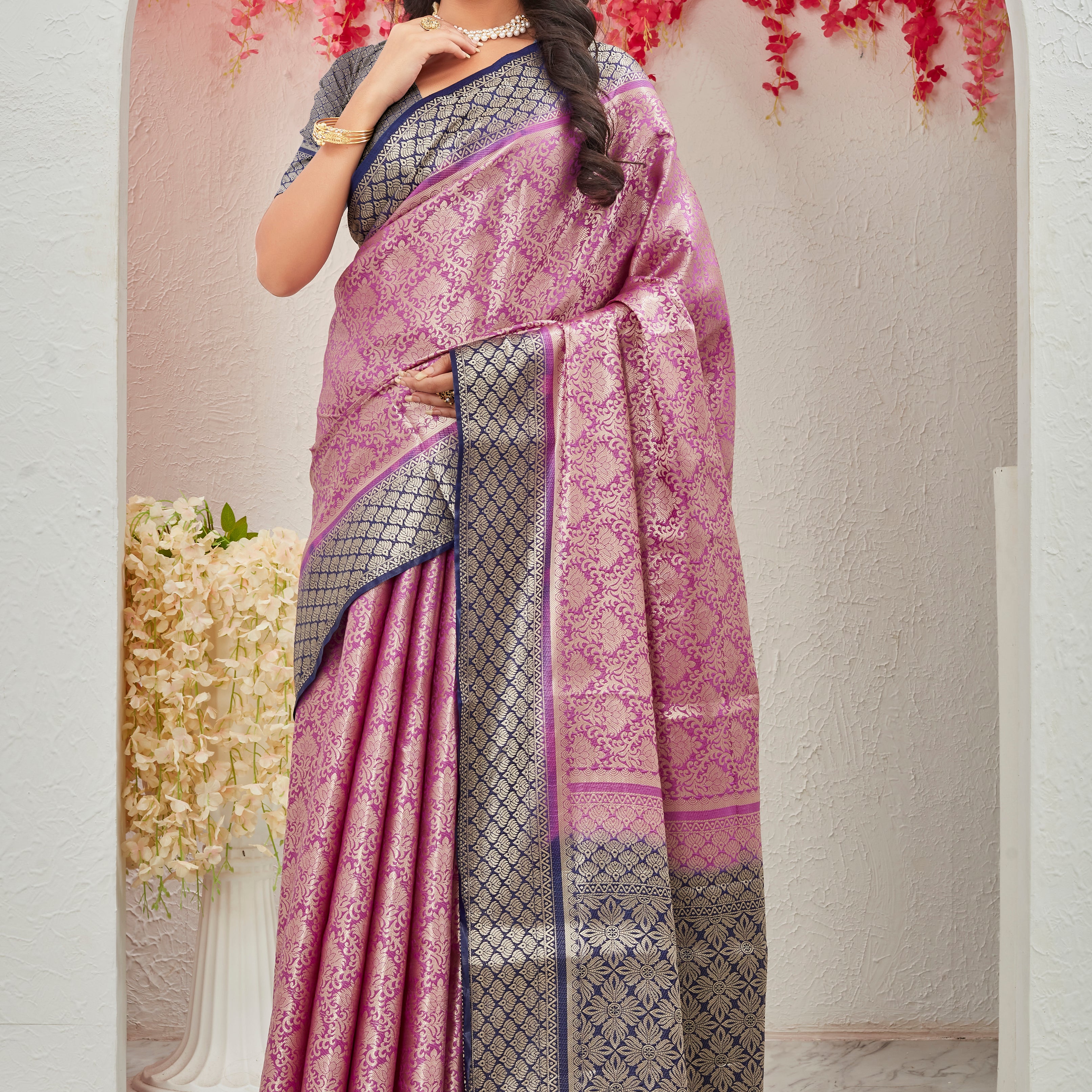 Pure brocade Mysore silk sarees