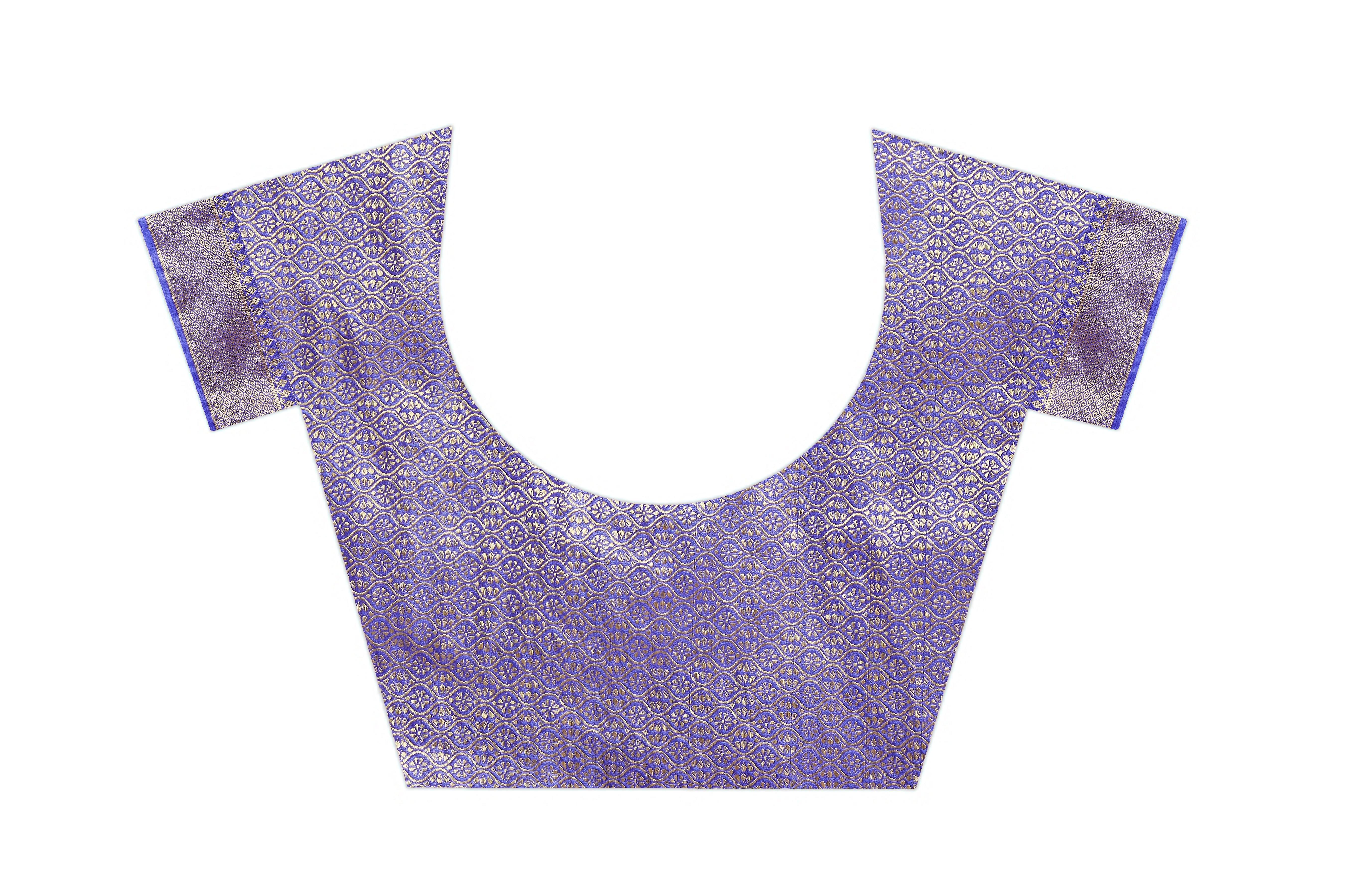 Brocade Elegance: Pure Mysore Silk Sarees in Purple