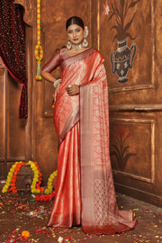 Refined Silk Fabrics: Full Zari Weave Splendor