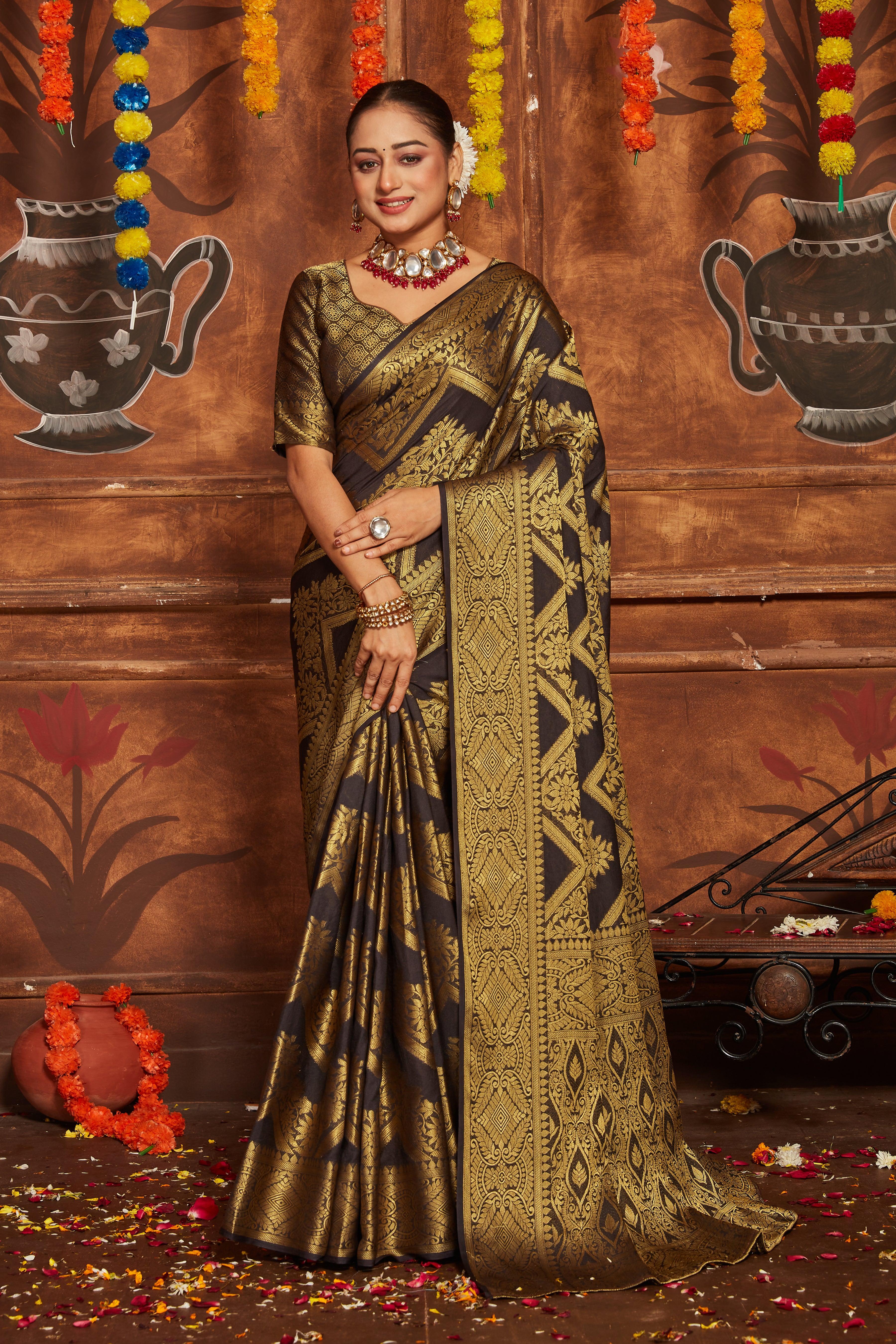 Woven Wonders: Zari-Kissed Silk Sarees
