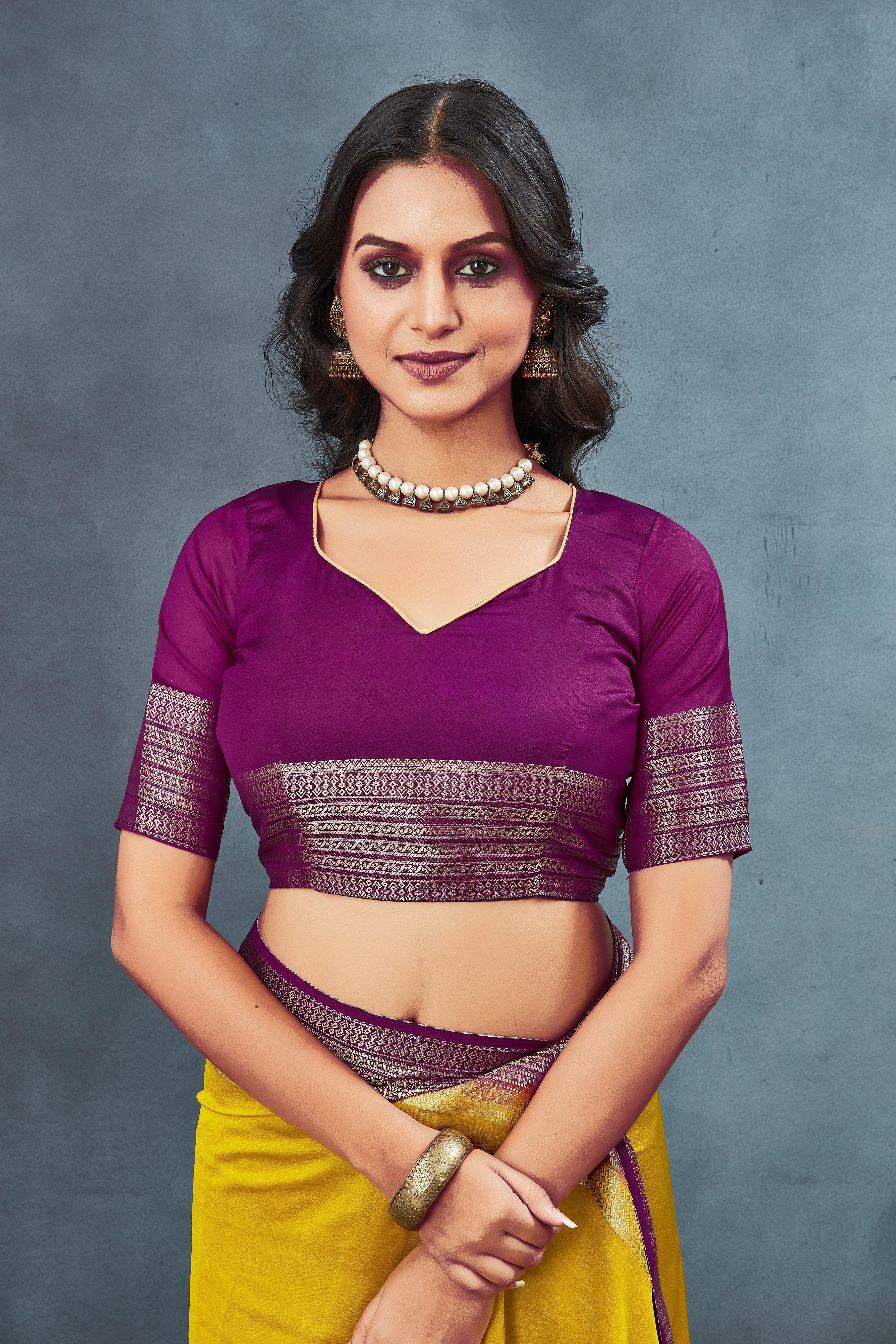 Exclusive Mysore Crepe Soft  Silk Sarees with Blouse