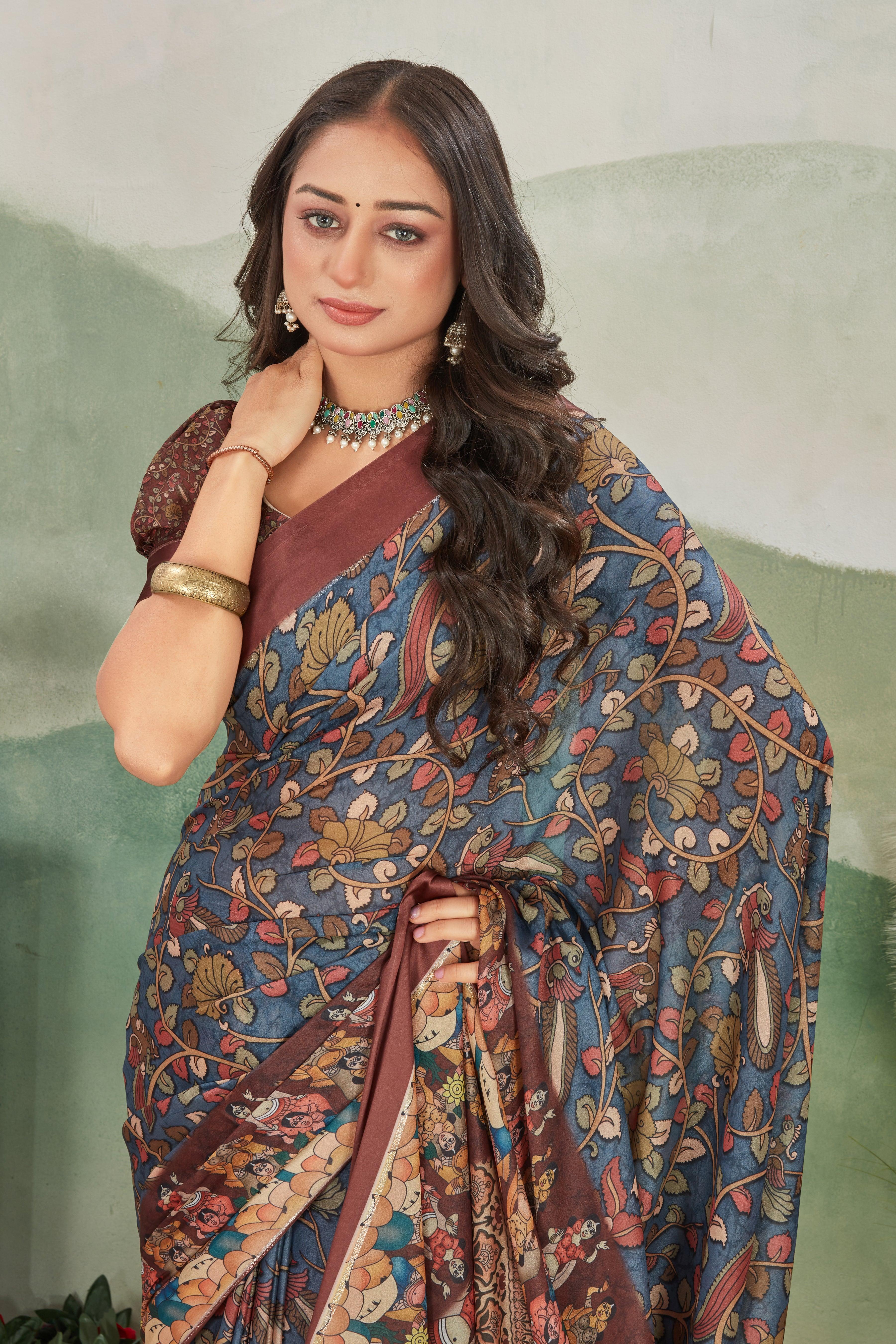 Luxurious Weave: Mysore Soft Crepe Silk with Artisan Pallu Designs