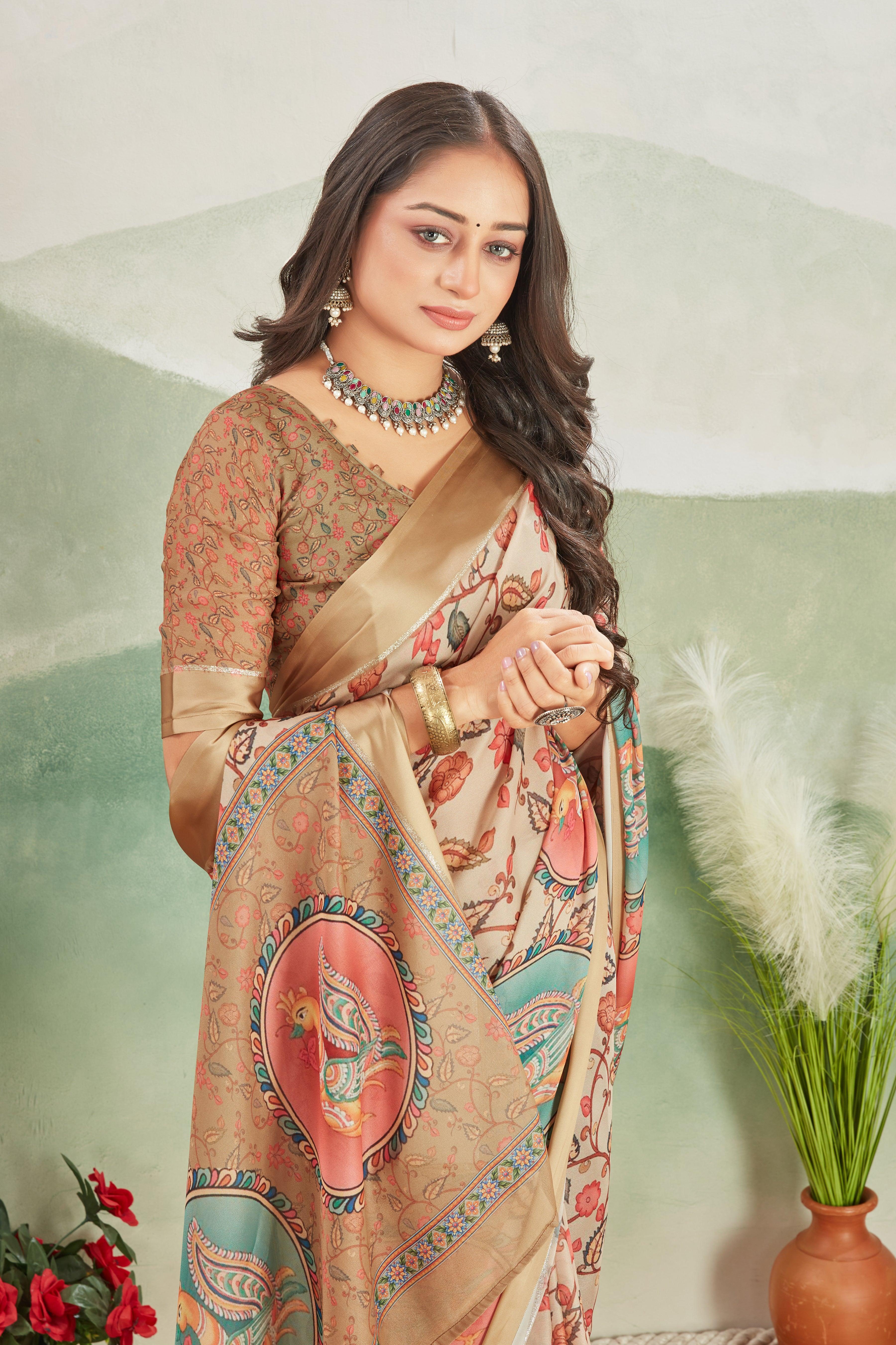 Enchanted Elegance: Mysore Silk with Stunning Pallu and Matching Blouse