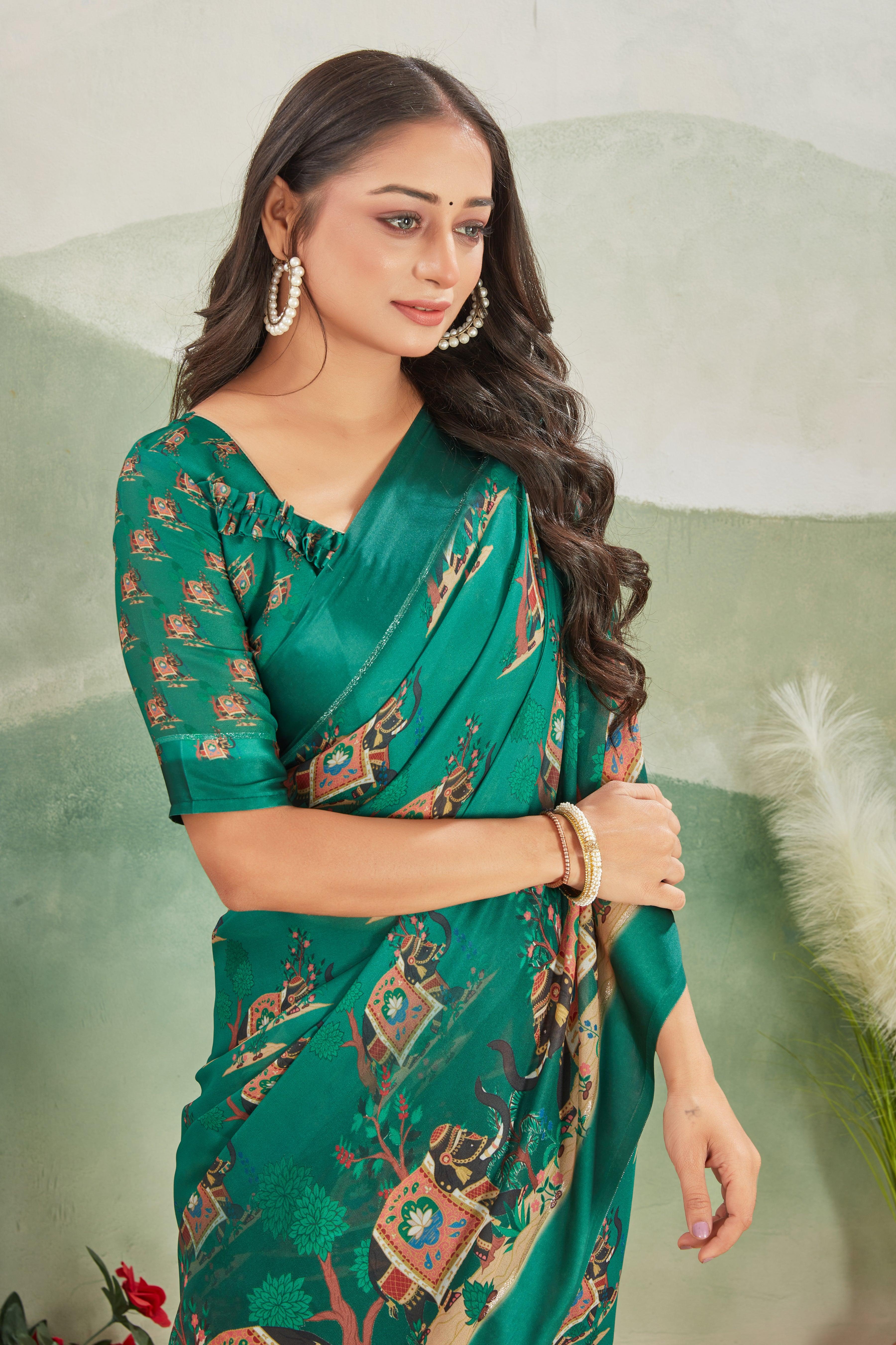 Tradition Revamped: Mysore Silk with Intricate Pallu and Viscose Satin Borders