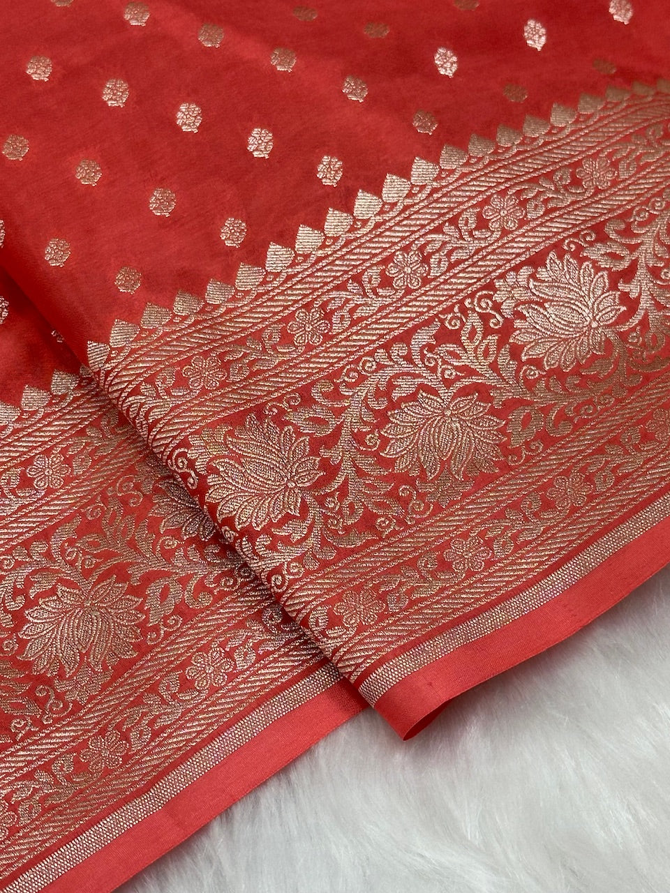 Crepe Silky Katan Banarasi Saree | Premium Jacquard Silk Saree | Mysorepattu