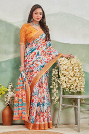 Pure Linen Saree For Every Occasion in Yellow
