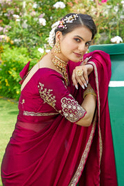 A Vision in Silk: Stunning Hand-Crafted Saree
