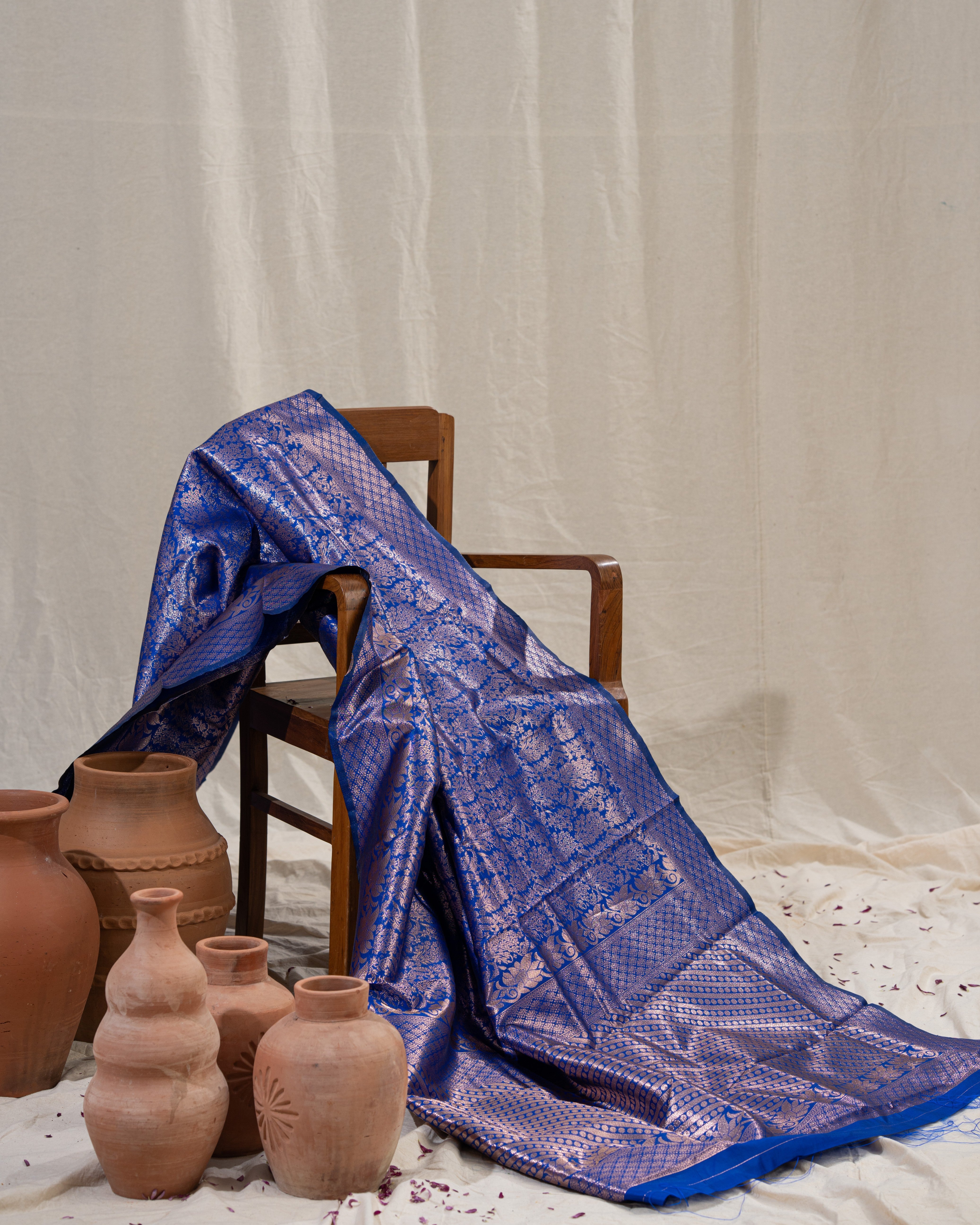 Premium brocket silk Saree –  Design in Elegant Solid Shades