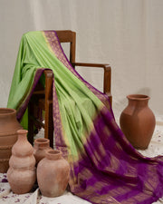 Traditional semi mysore crepe silk with  Golden  Border – Soft Silk Collection