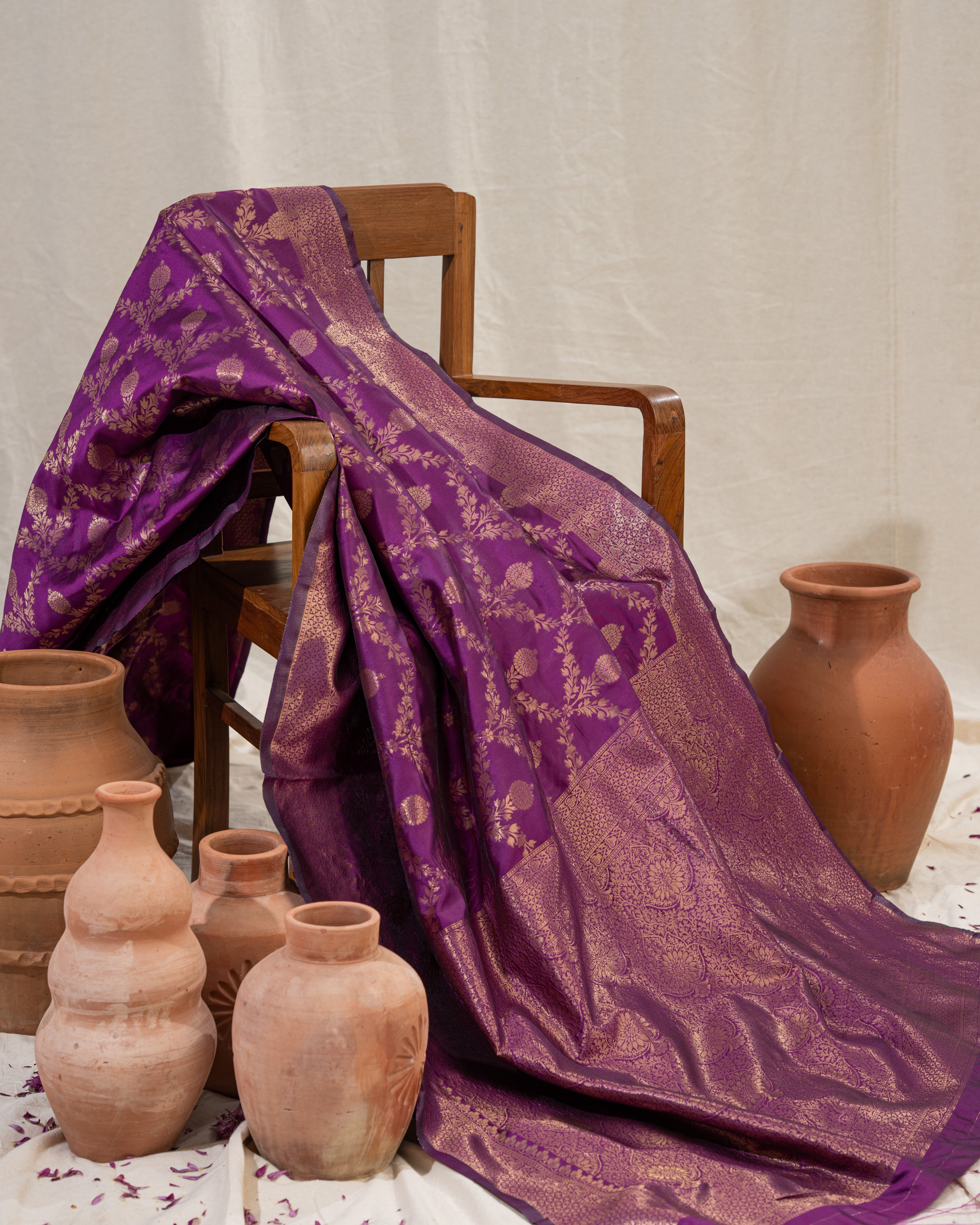 Semi-Soft Mysore Silk Sarees with Traditional Border – Beautiful Solid Colors