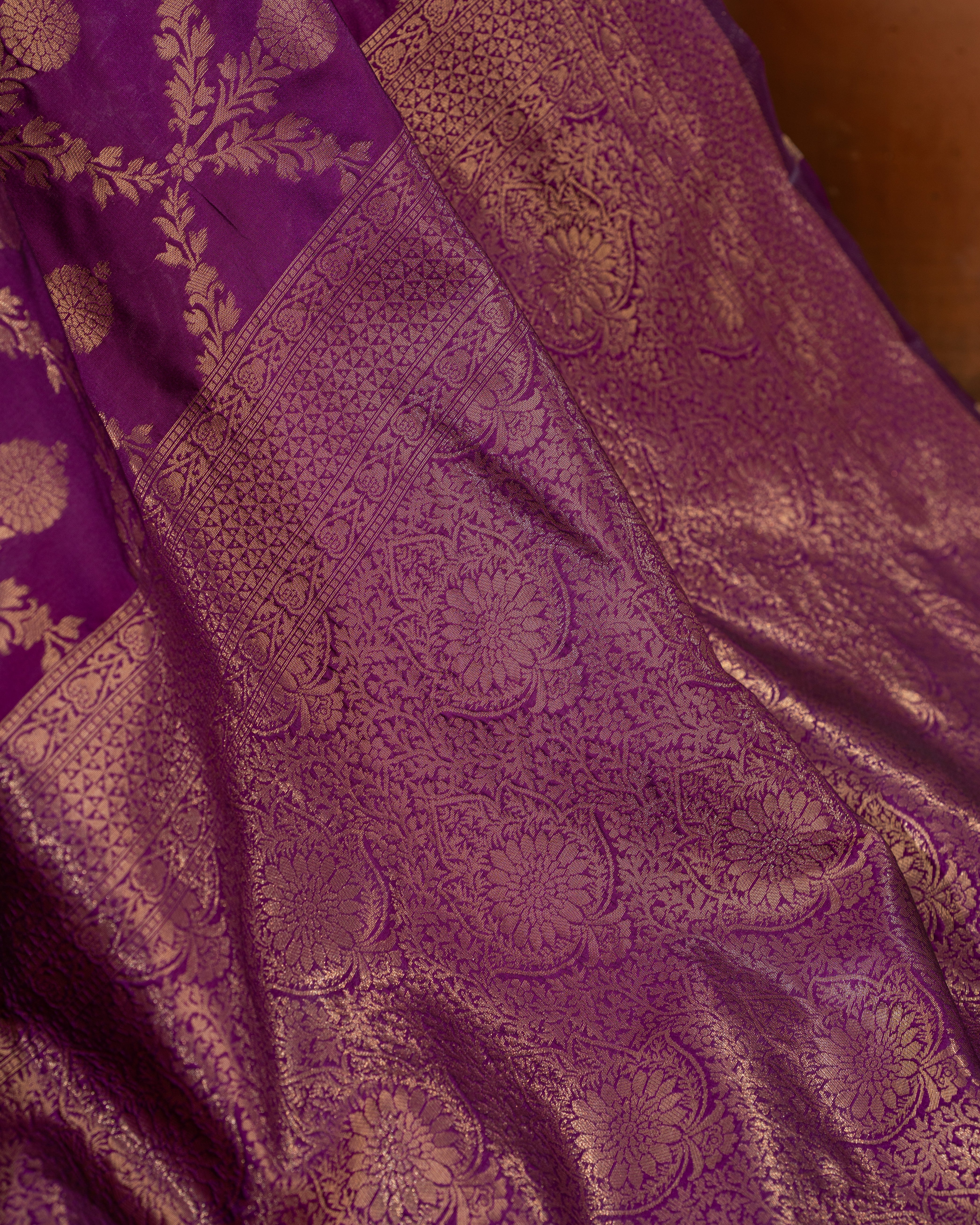 Semi-Soft Mysore Silk Sarees with Traditional Border – Beautiful Solid Colors