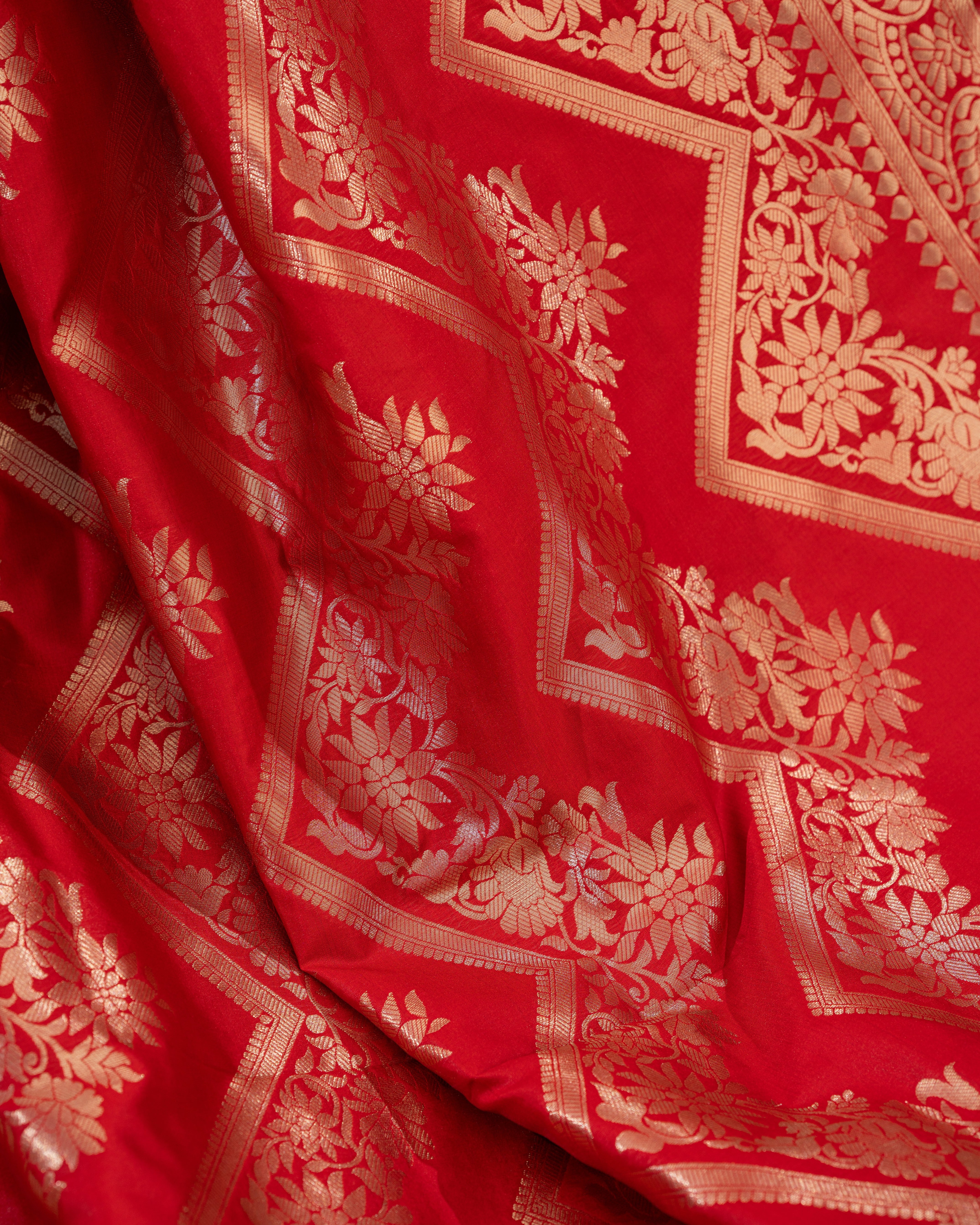 Pure Soft Silk with Contrast Borders