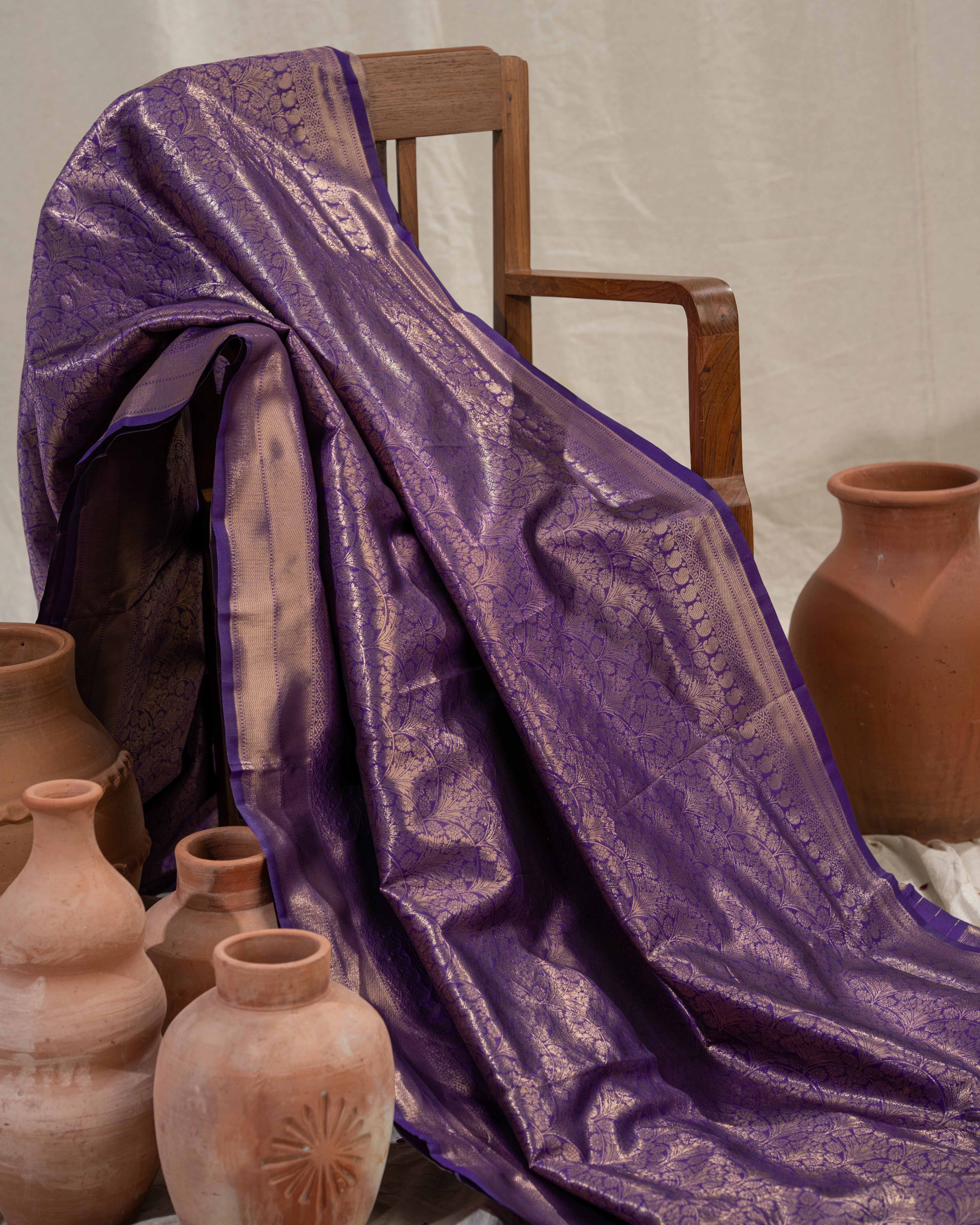 Brocade Soft Silk Saree in Beautiful Solid Colours