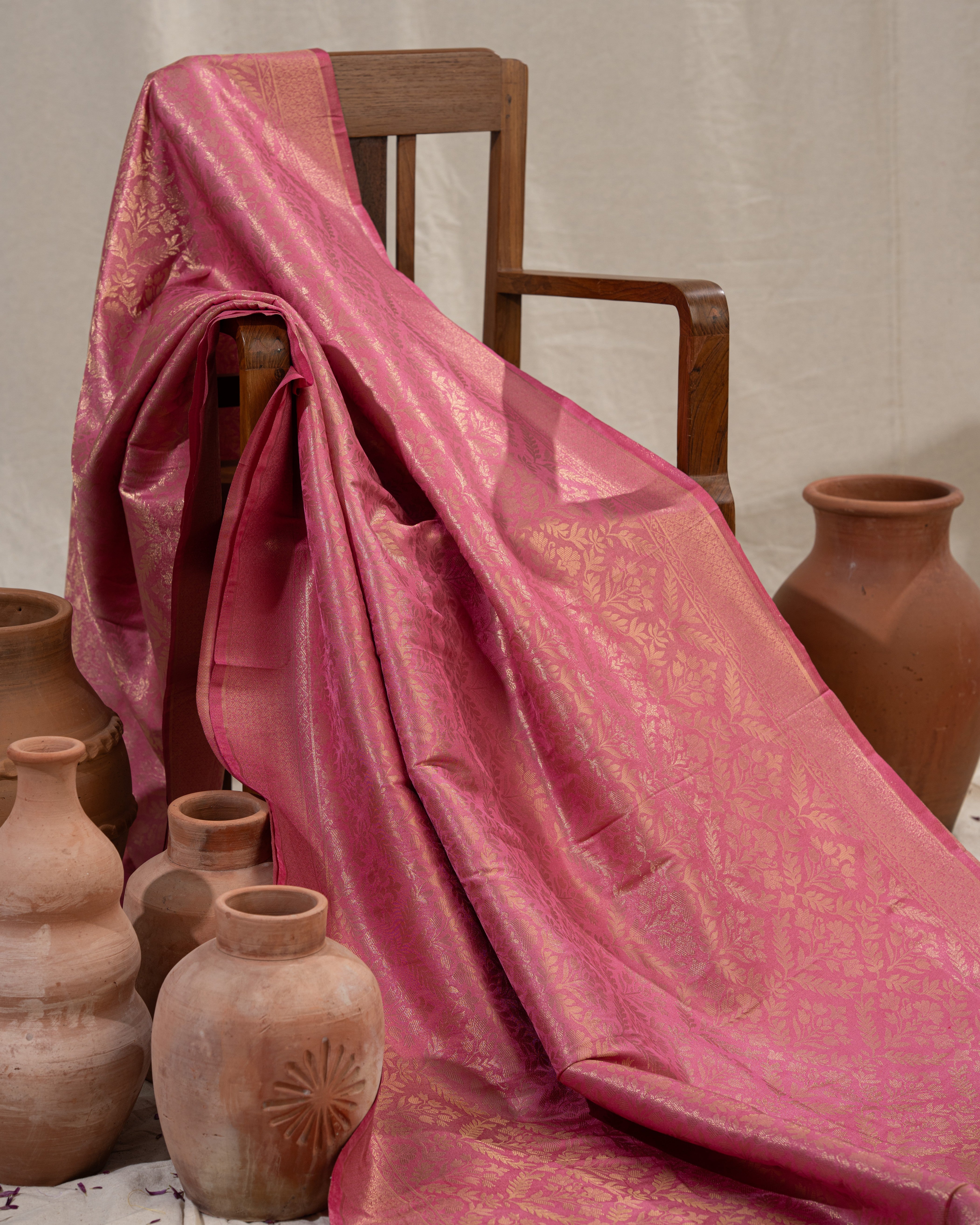 Vibrant Solid Shades with Traditional Weaves