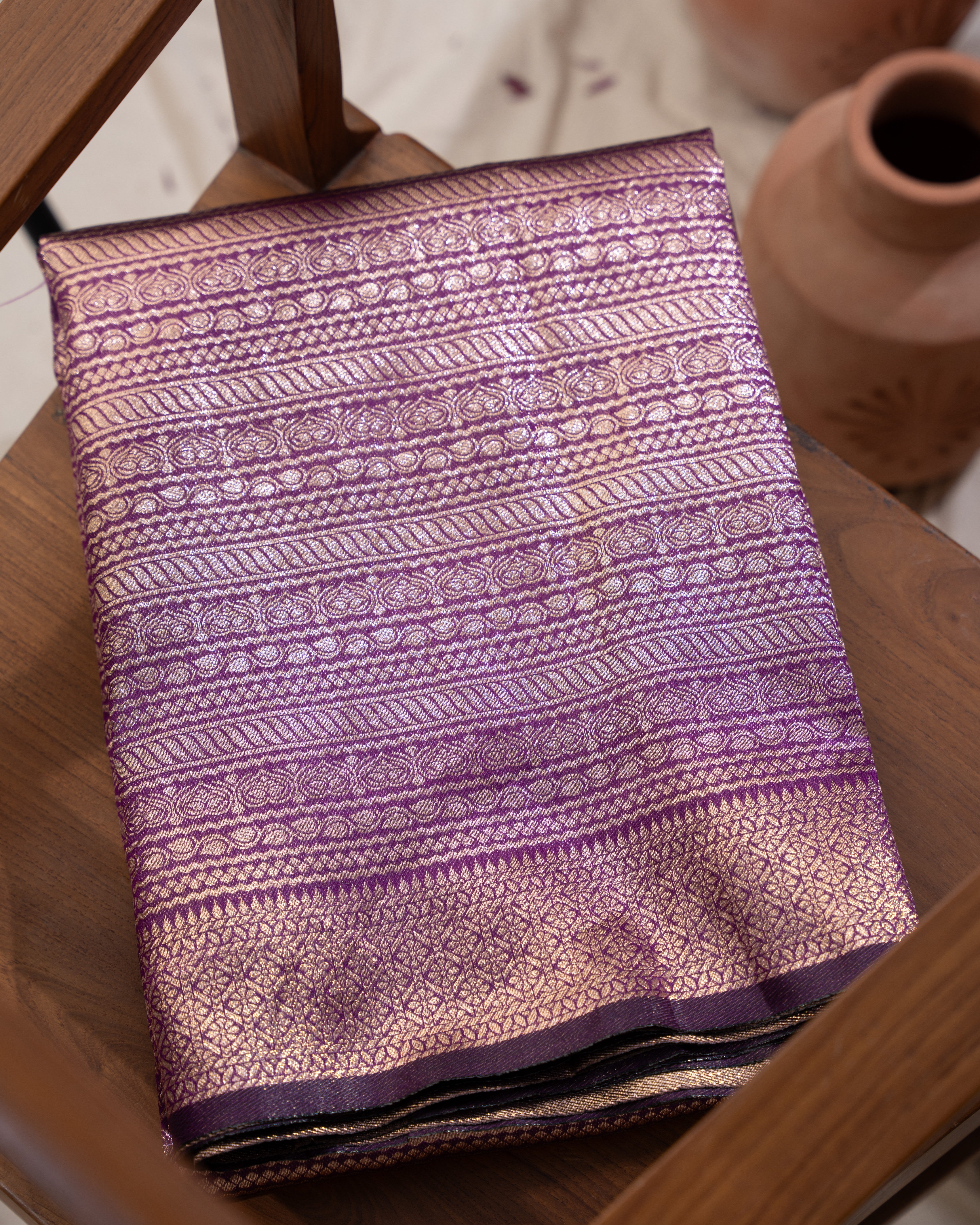 Elegant Solid Color Soft Silk Sarees with Rich Brocade Borders