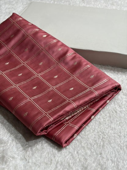 Banarasi Floral Border Mashru Silk Saree Black | Rupa Sona Jacquard Saree