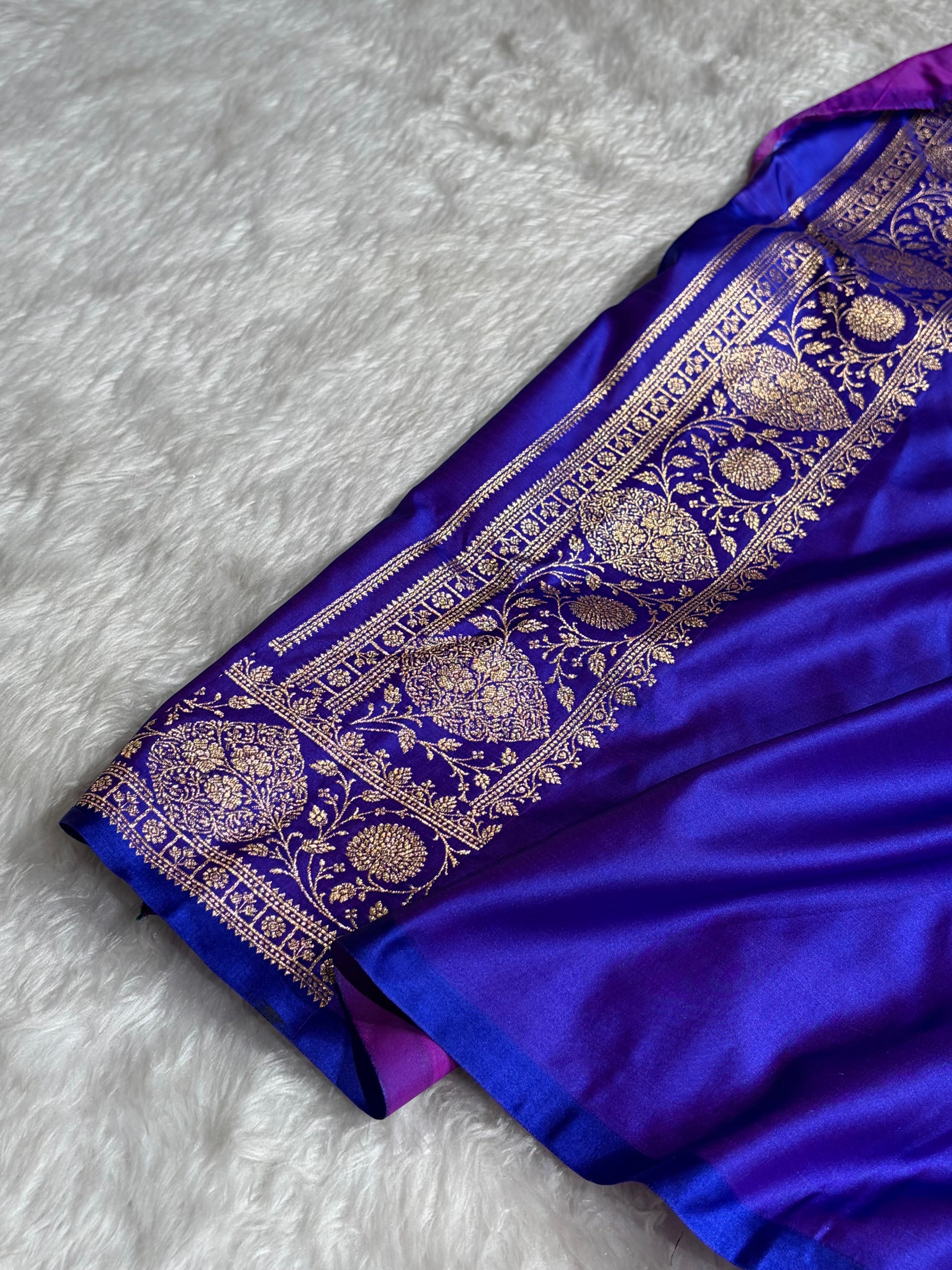 Mysorepattu Premium Satin Katan Silk Saree for Women | Jacquard Loom Woven Designer Saree