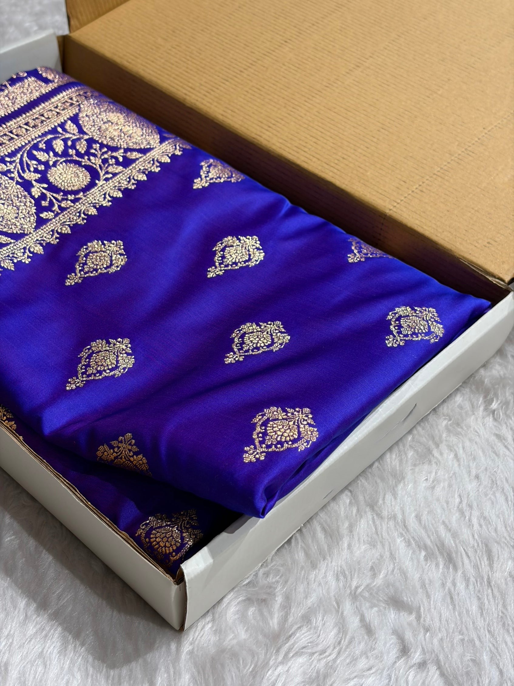 Mysorepattu Premium Satin Katan Silk Saree for Women | Jacquard Loom Woven Designer Saree