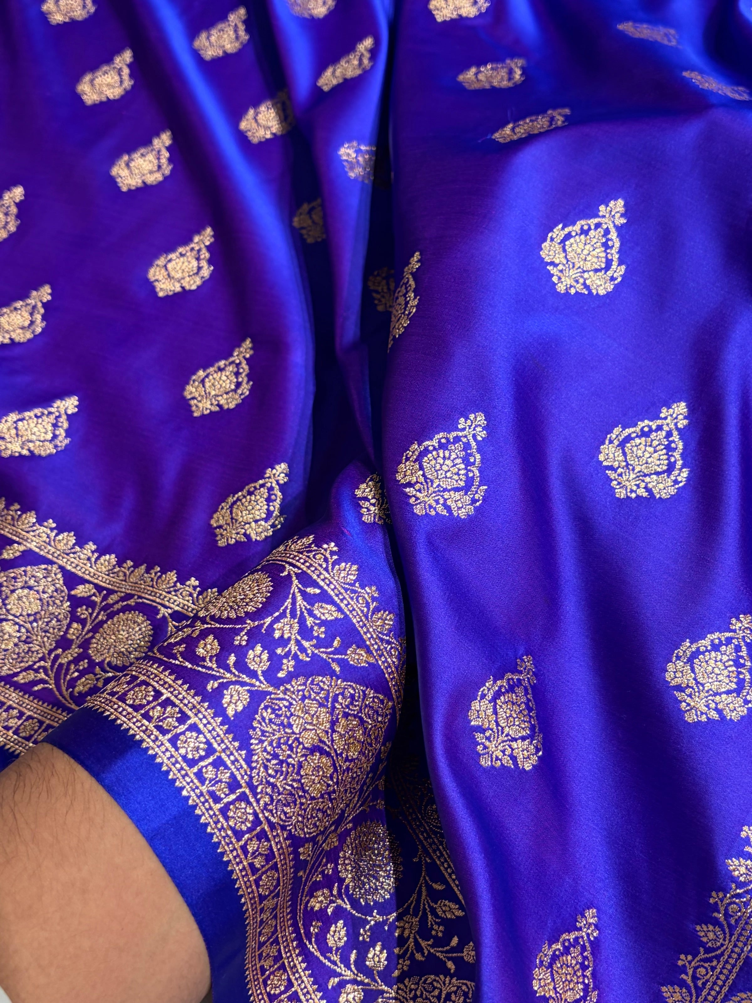 Mysorepattu Premium Satin Katan Silk Saree for Women | Jacquard Loom Woven Designer Saree