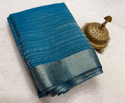 Silk Brocade Bridal Saree with Peacock Motifs & Rich Pallu