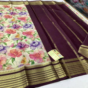 Mysore Printed Crepe Silk Sarees with Exquisite Designs