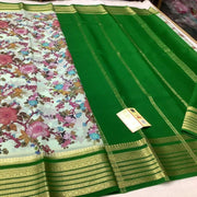 Mysore Printed Crepe Silk Sarees for Traditional Wear