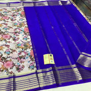 Mysore Printed Floral Silk Sarees with Elegant Touch