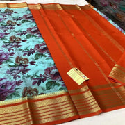 Mysore Printed Crepe Silk Sarees for Bridal Wear