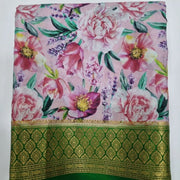 Elegant Kalamkari Digital Print Saree with Zari Border