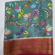 Heritage Charm: Pure Crepe Silk with Contemporary Prints