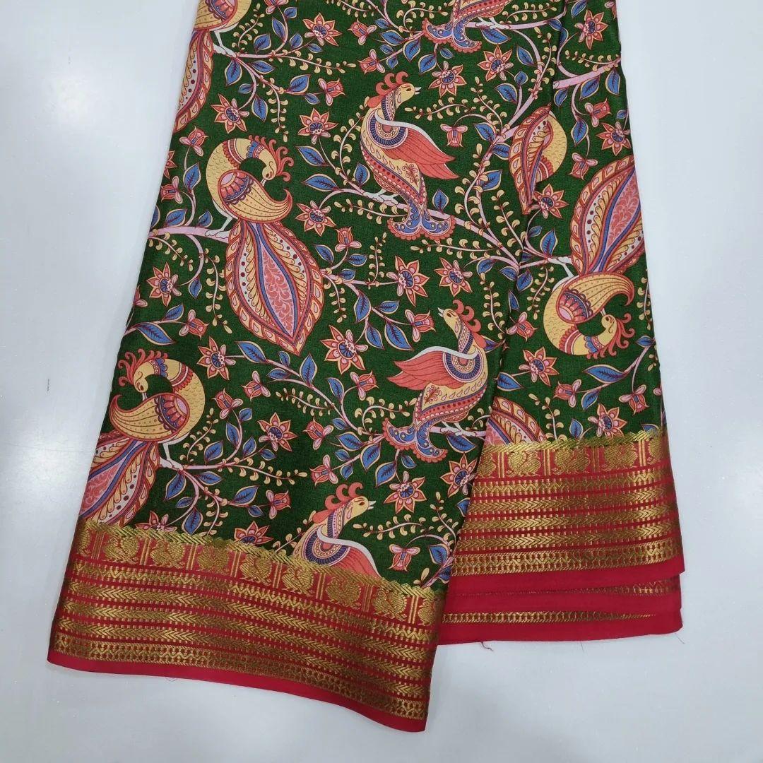 Kalamkari Print Meets Mysore Crepe in Luxe Style