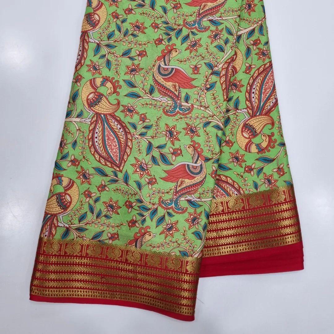 Kalamkari Print Meets Mysore Crepe in Luxe Style