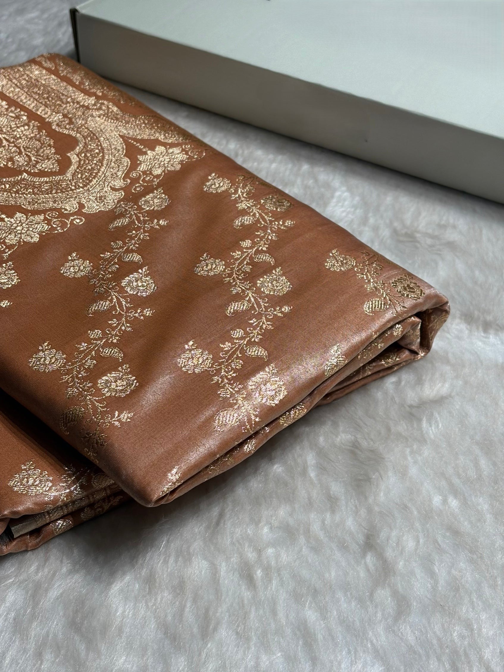 Banarasi Cross Jaal Satin Katan Silk Saree | Jacquard Woven Traditional Banarasi Saree