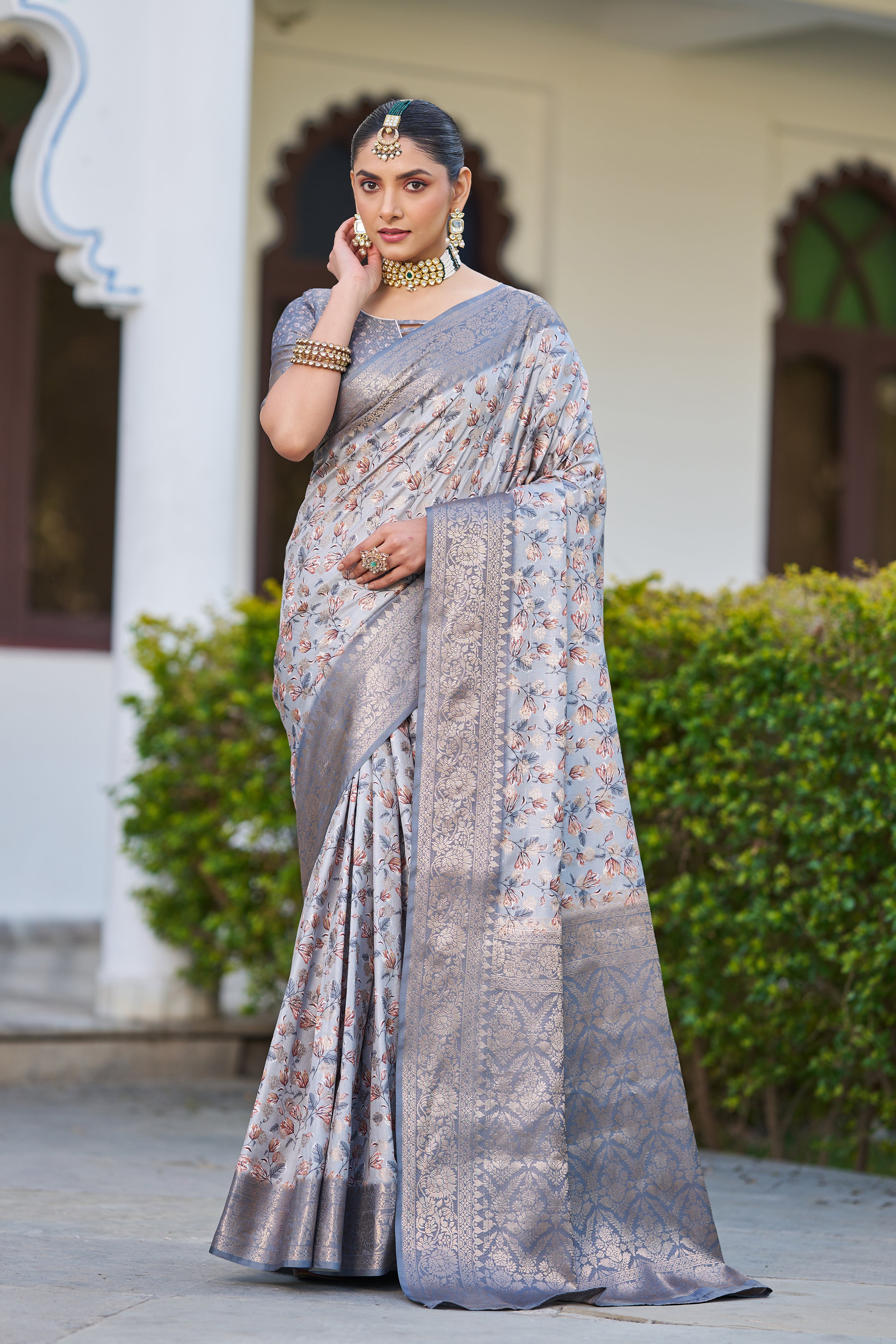 Chic Digital Geometry on Smooth Crepe Silk
