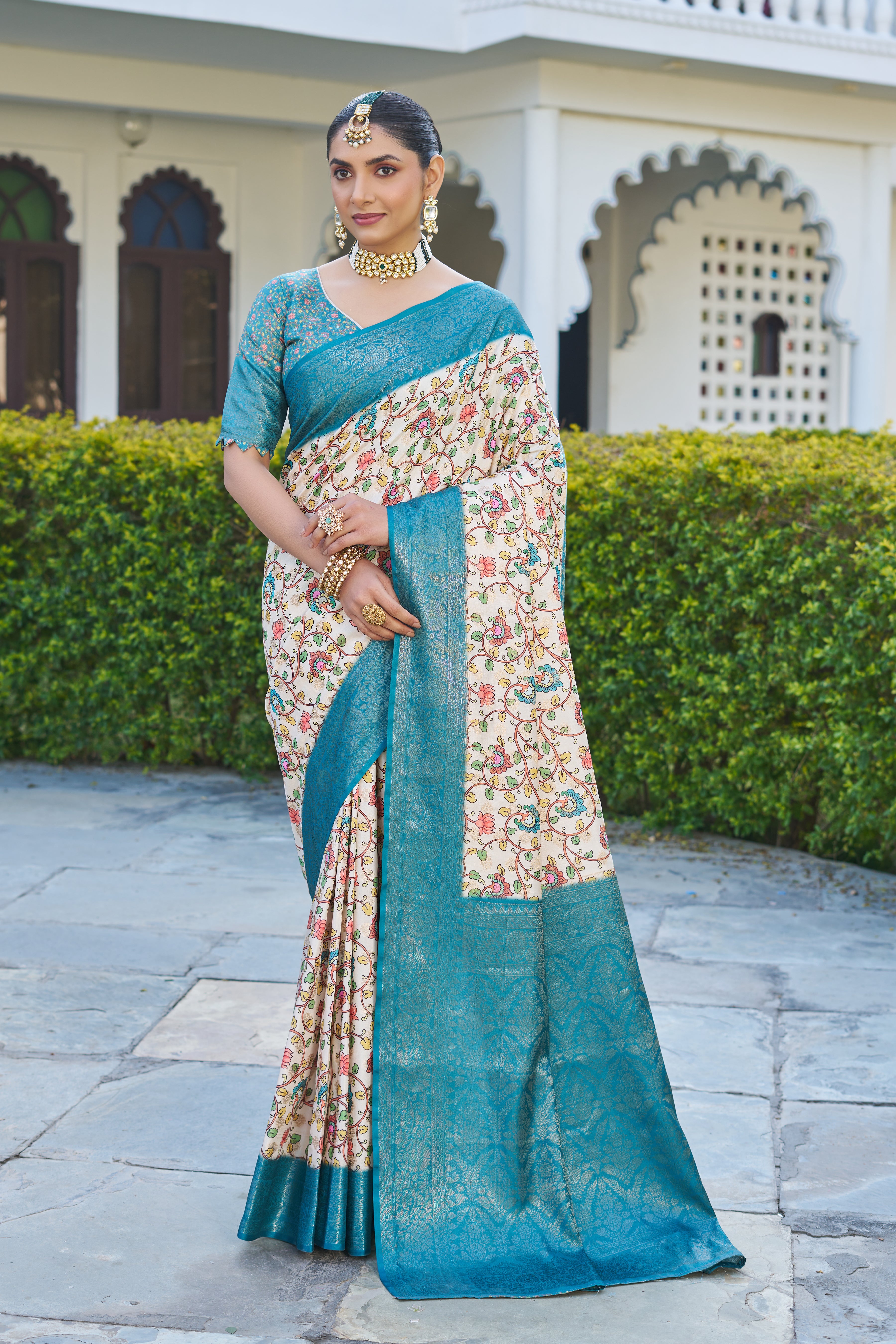 Modern Muse: Digital Printed Magic on Soft Tussar Silk