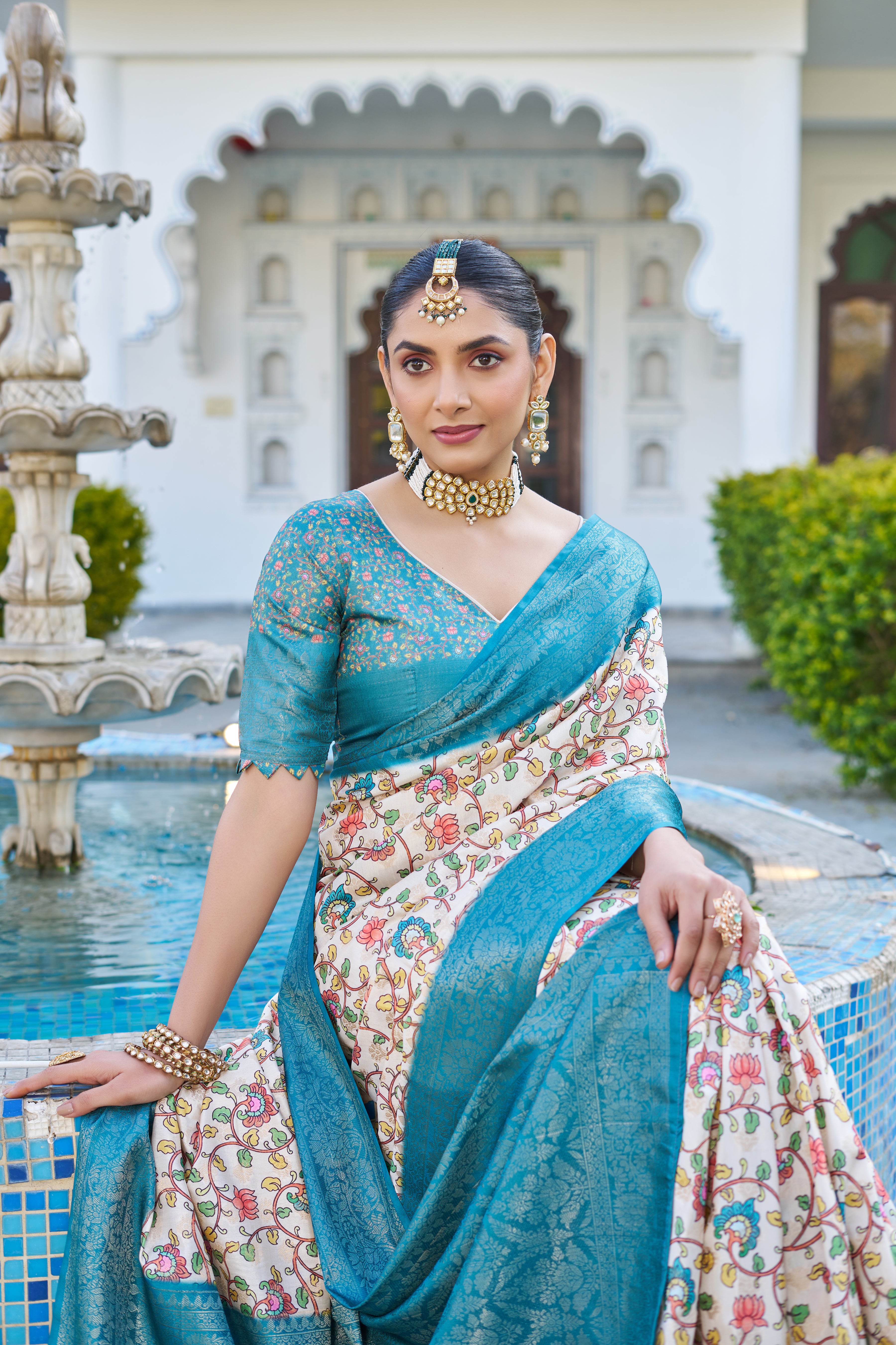 Modern Muse: Digital Printed Magic on Soft Tussar Silk