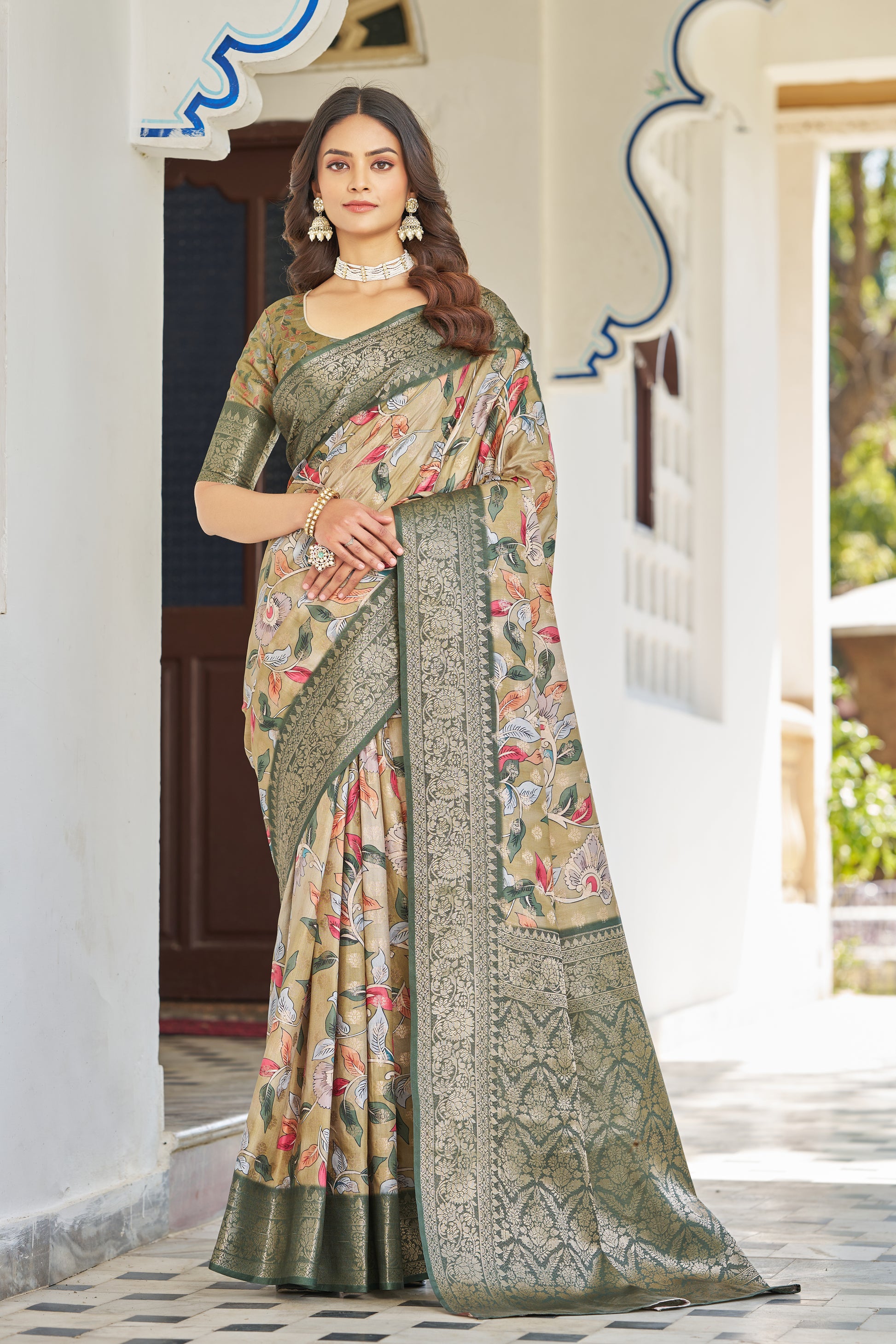 Chic Digital Patterns on Rich Modal Silk