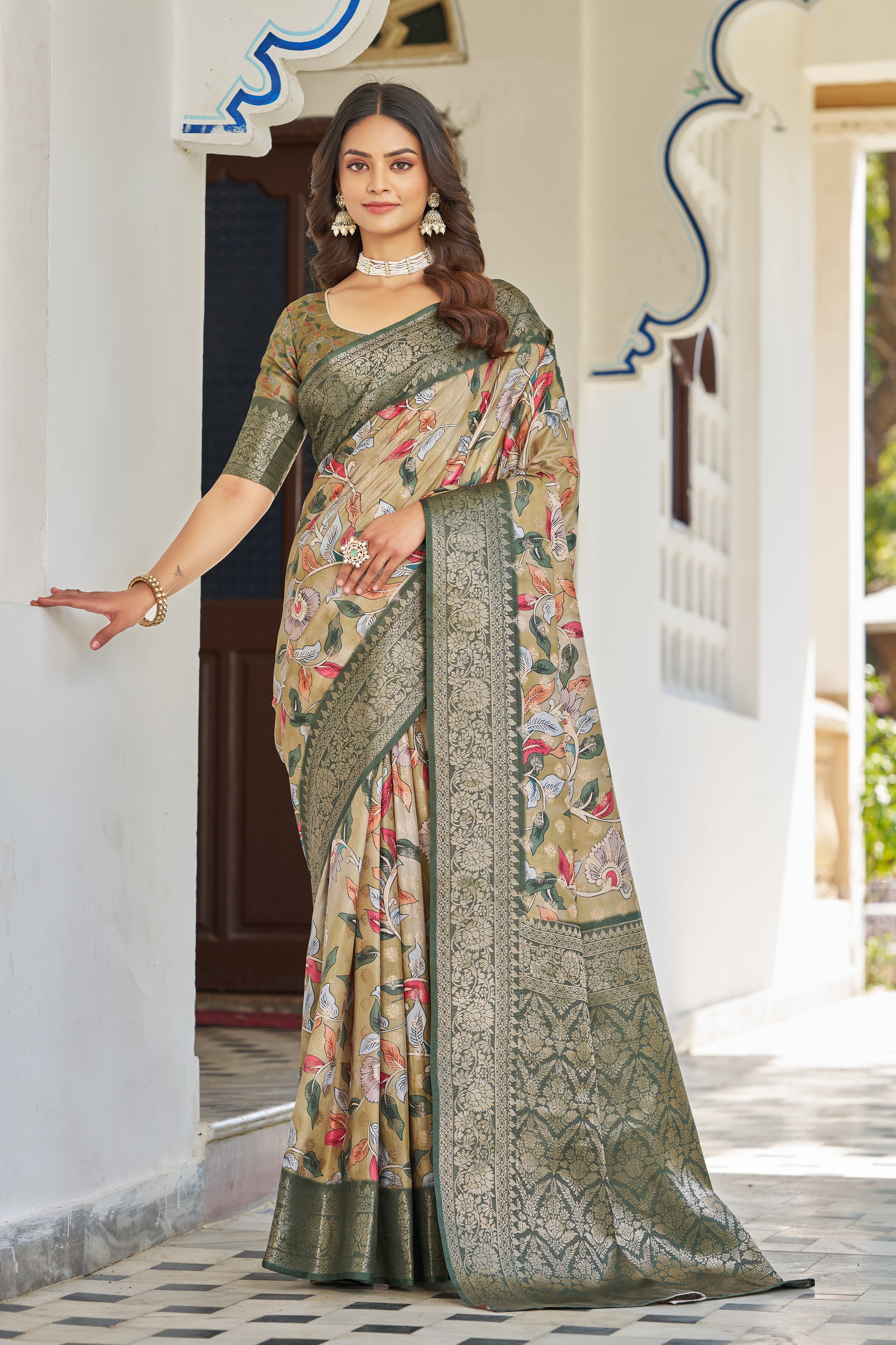 Chic Digital Patterns on Rich Modal Silk