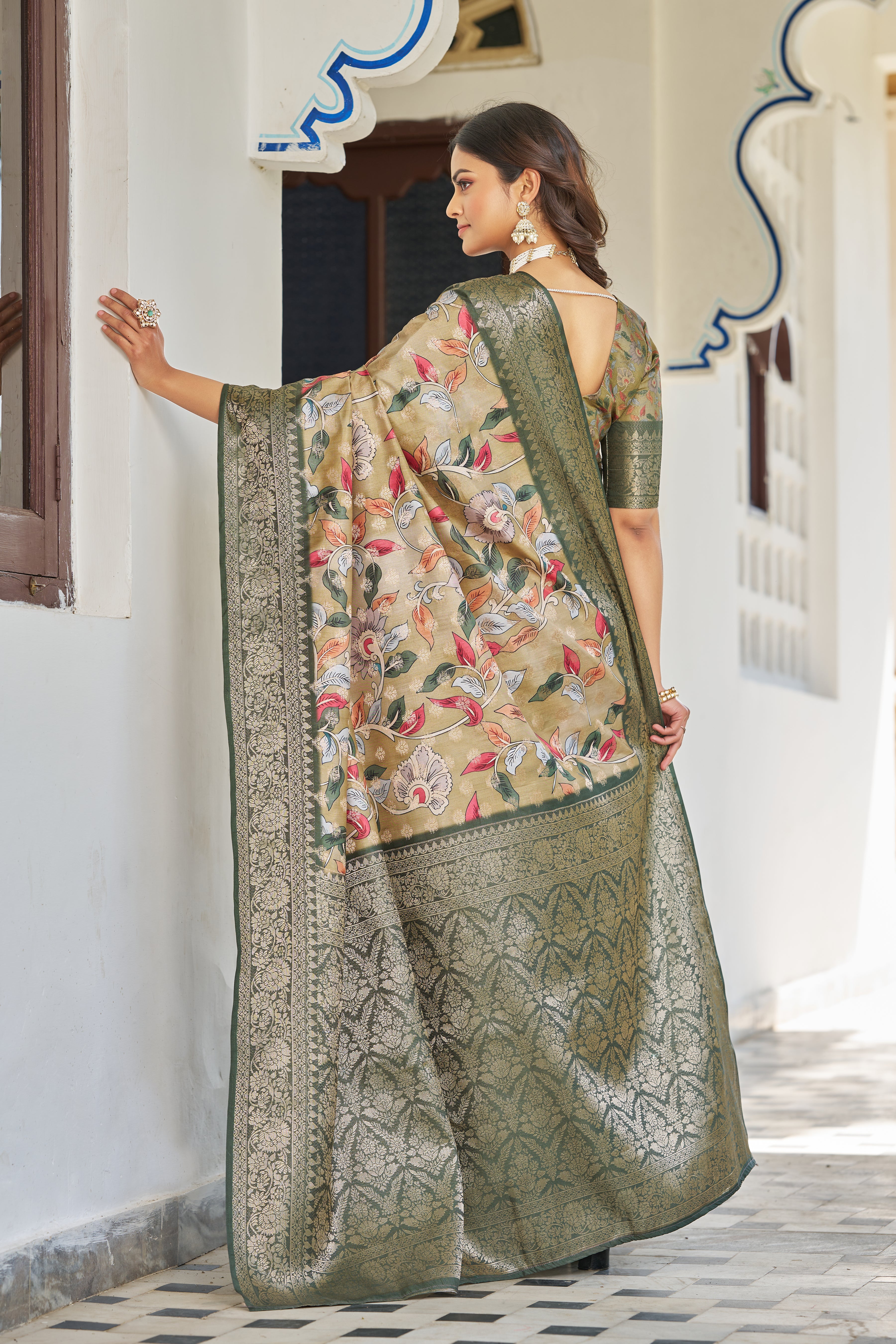 Chic Digital Patterns on Rich Modal Silk