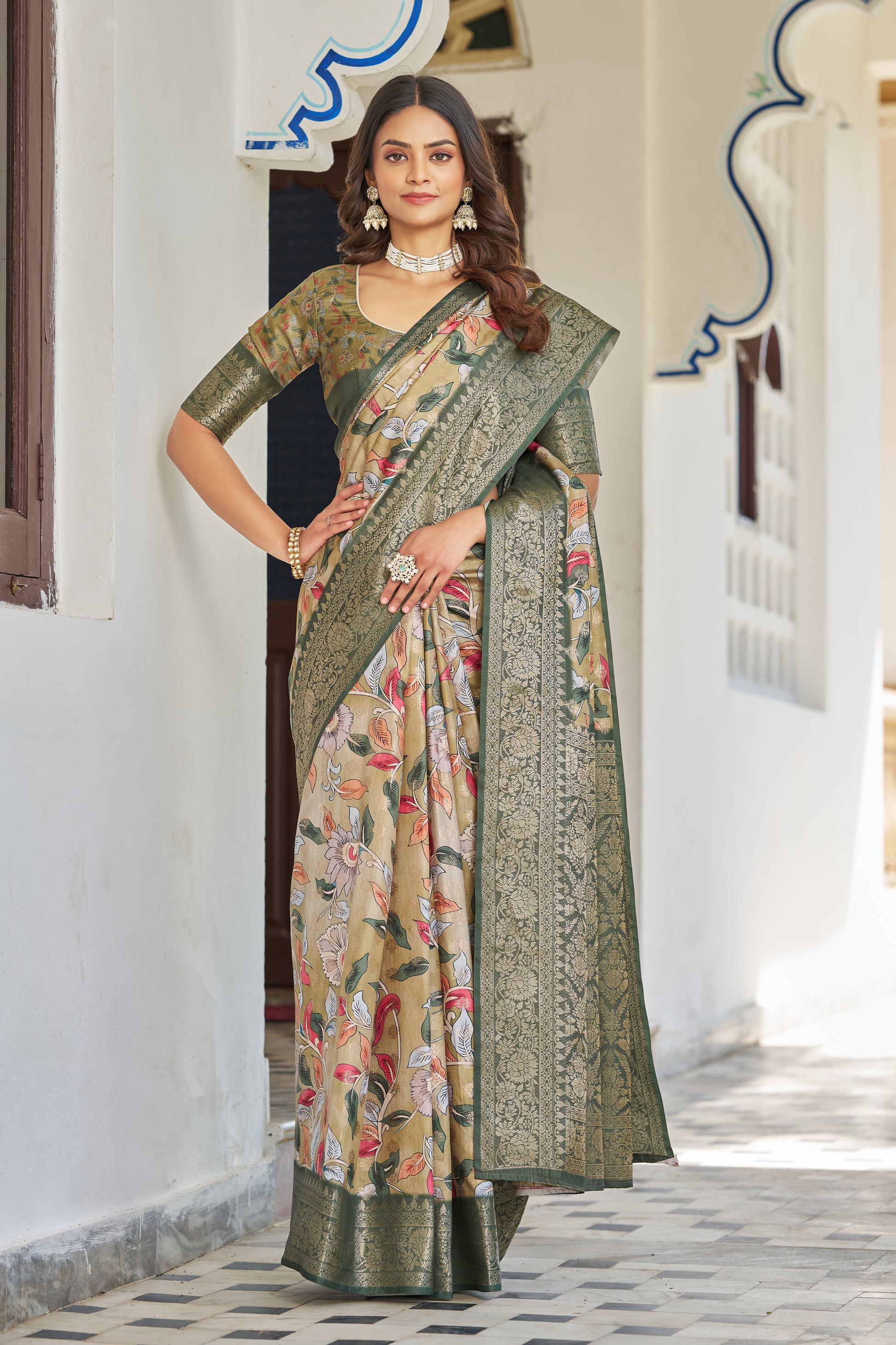 Chic Digital Patterns on Rich Modal Silk