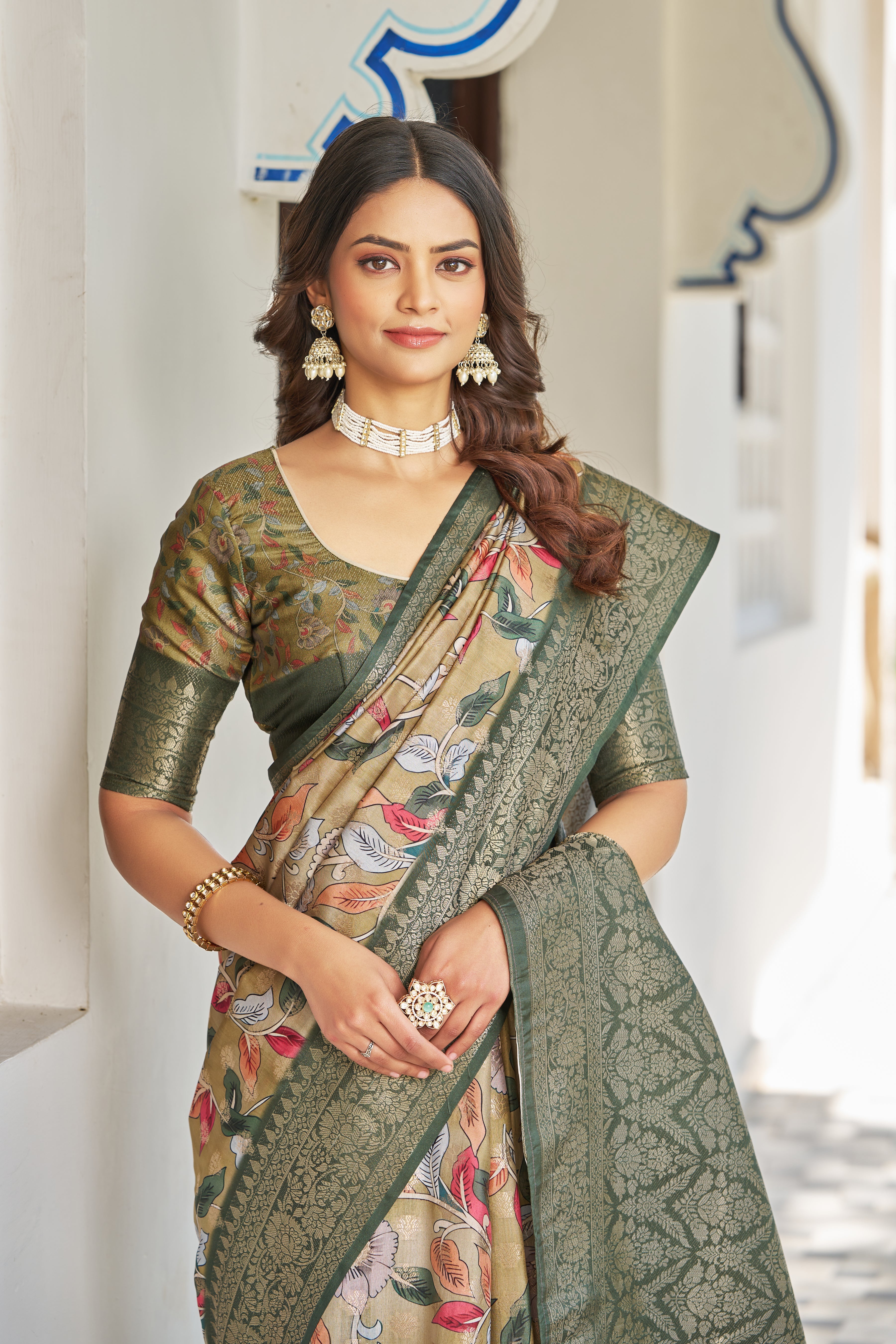 Chic Digital Patterns on Rich Modal Silk