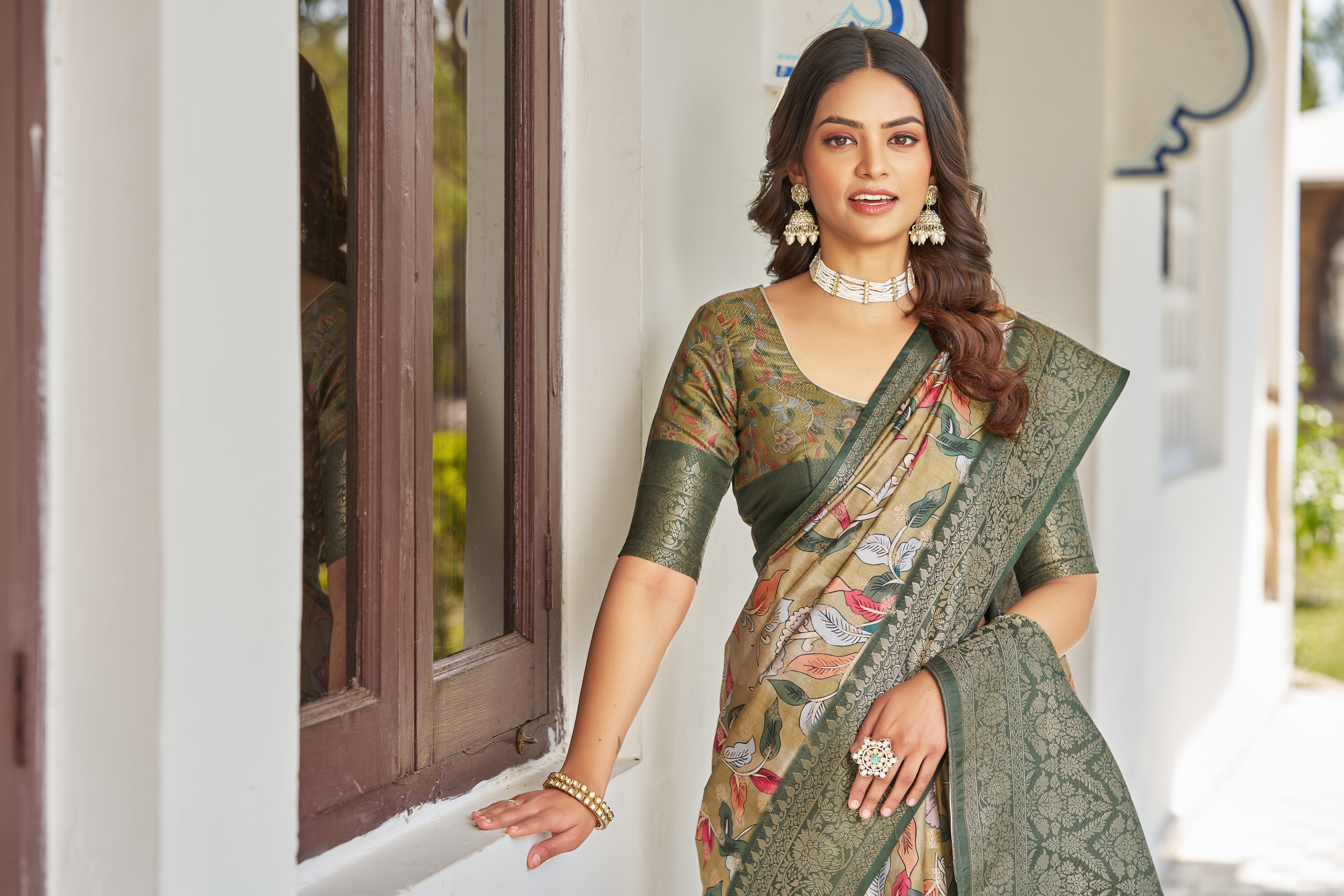 Chic Digital Patterns on Rich Modal Silk
