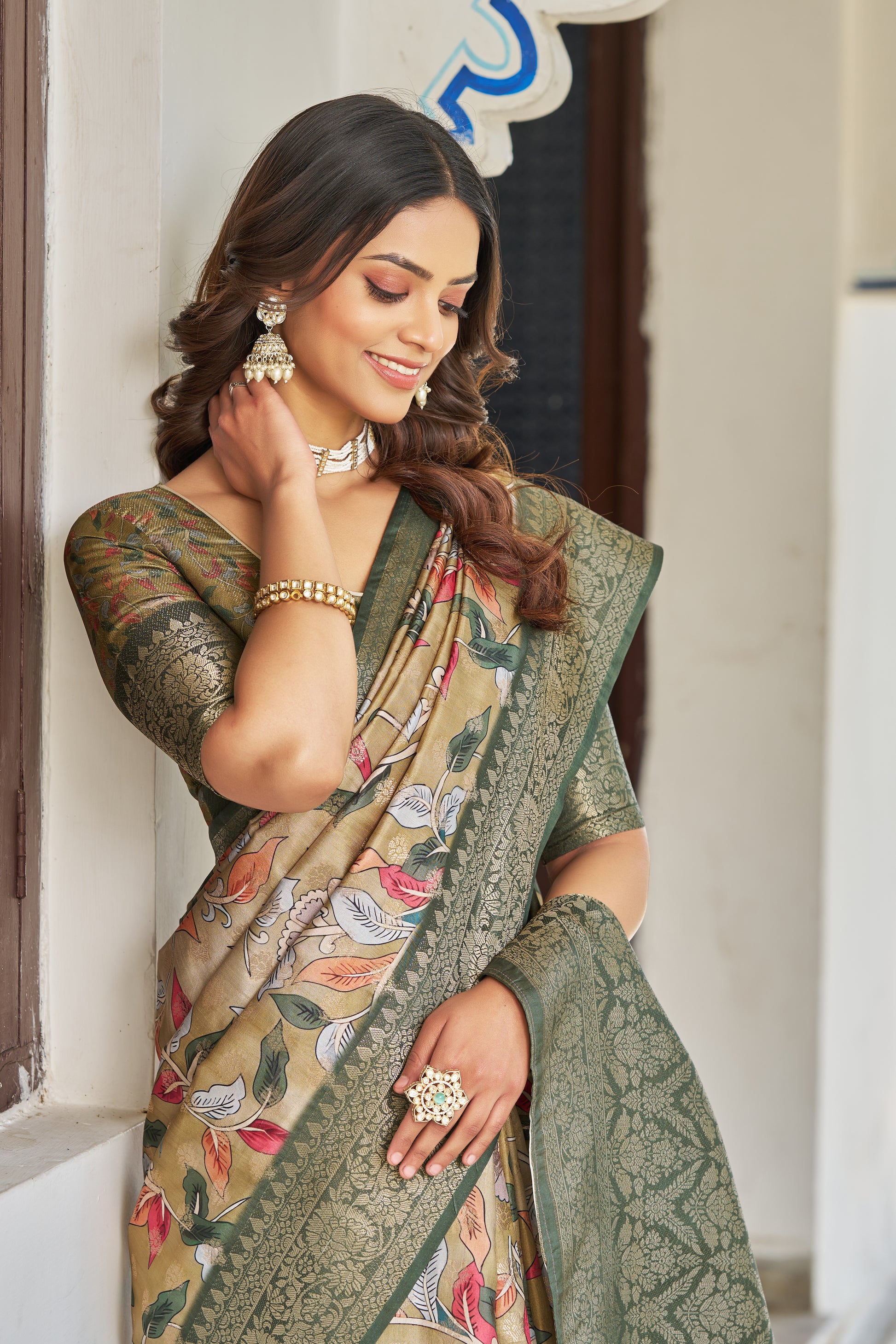 Chic Digital Patterns on Rich Modal Silk